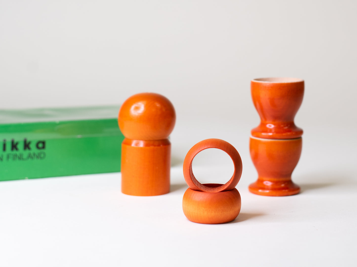 Vintage Aarikka Breakfast Set – Finland, 1970s