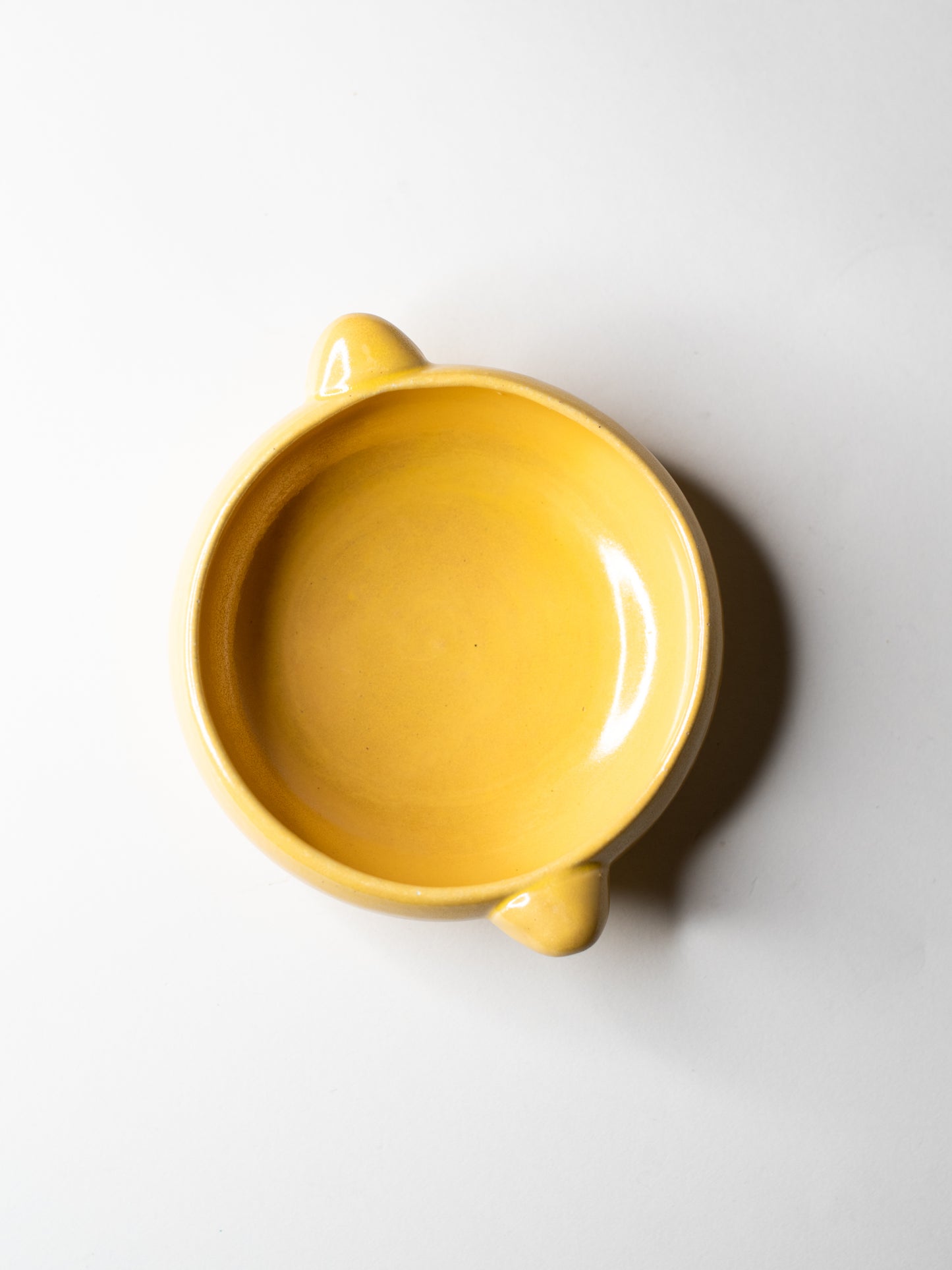 Vintage Modernist Ceramic Bowl with Twin Handles - Kupittaan savi - Finland, Mid-Century