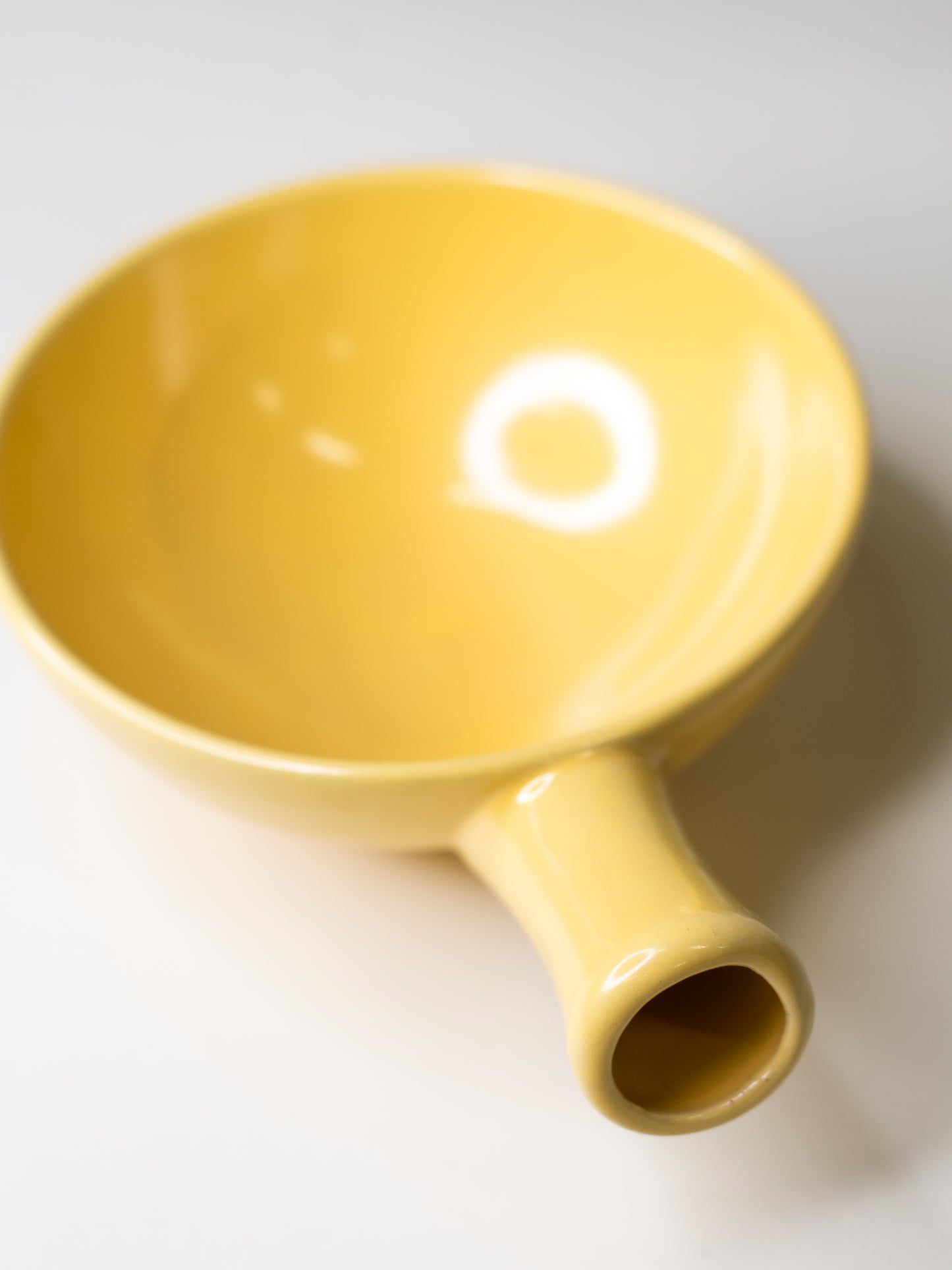 Vintage Modernist Ceramic Handled Bowl by Kupittaan savi - Finland, Mid-Century