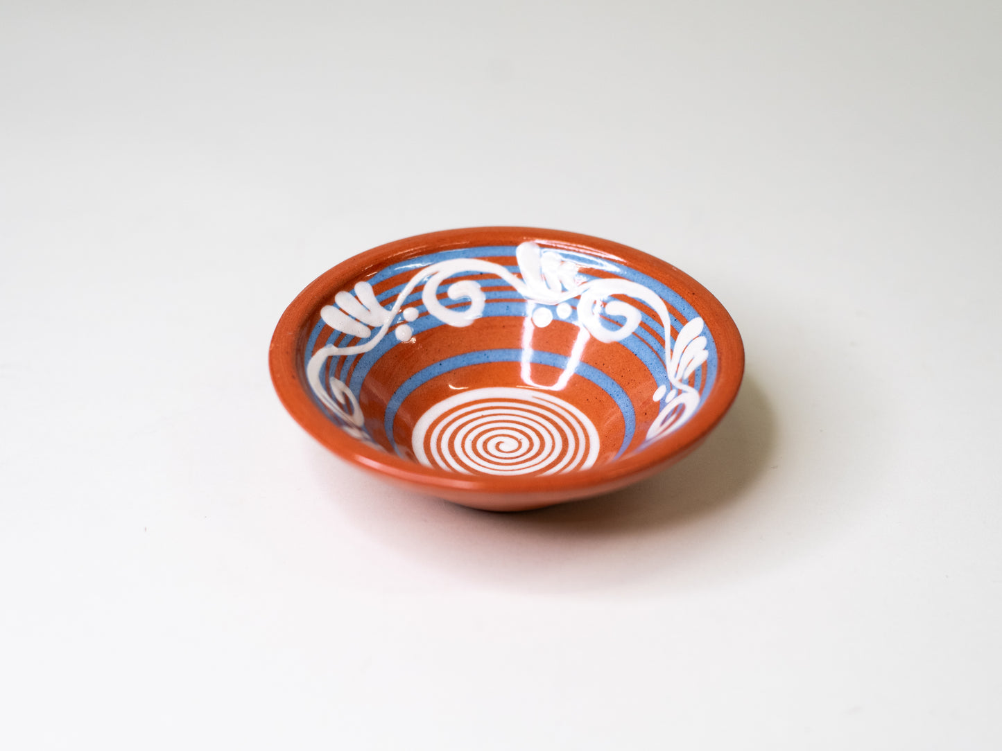 Small Hand-Painted Kupittaan Savi Bowl by Gudrun Raunio - Finland, Mid-Century