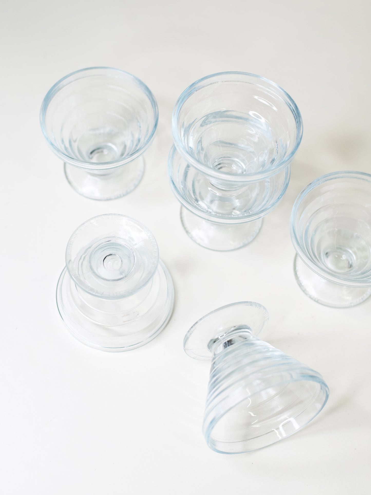 Aino Aalto Dessert Cups 2778 - Riihimäen Lasi, Finland 1980s - Set of Six