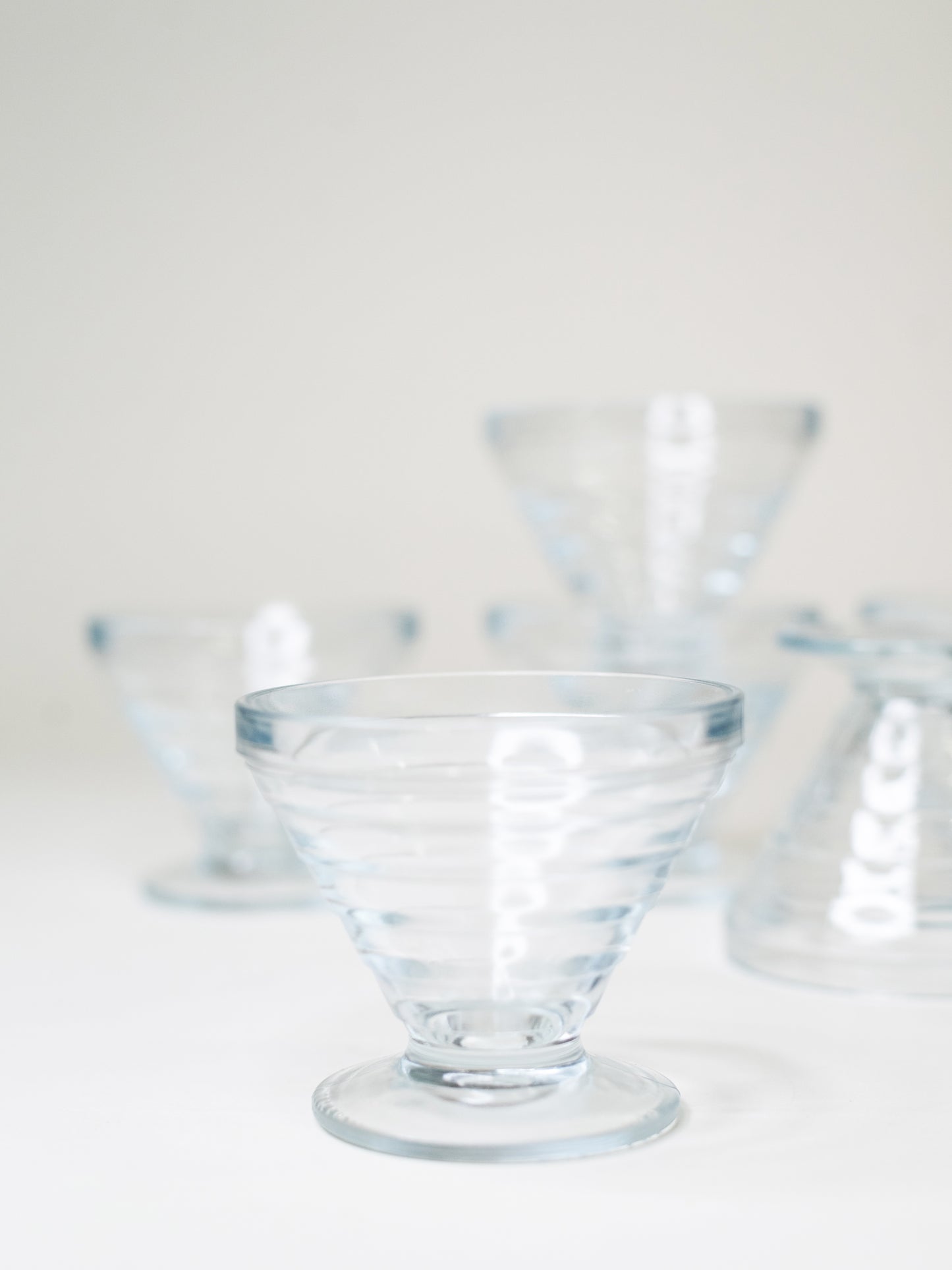 Aino Aalto Dessert Cups 2778 - Riihimäen Lasi, Finland 1980s - Set of Six