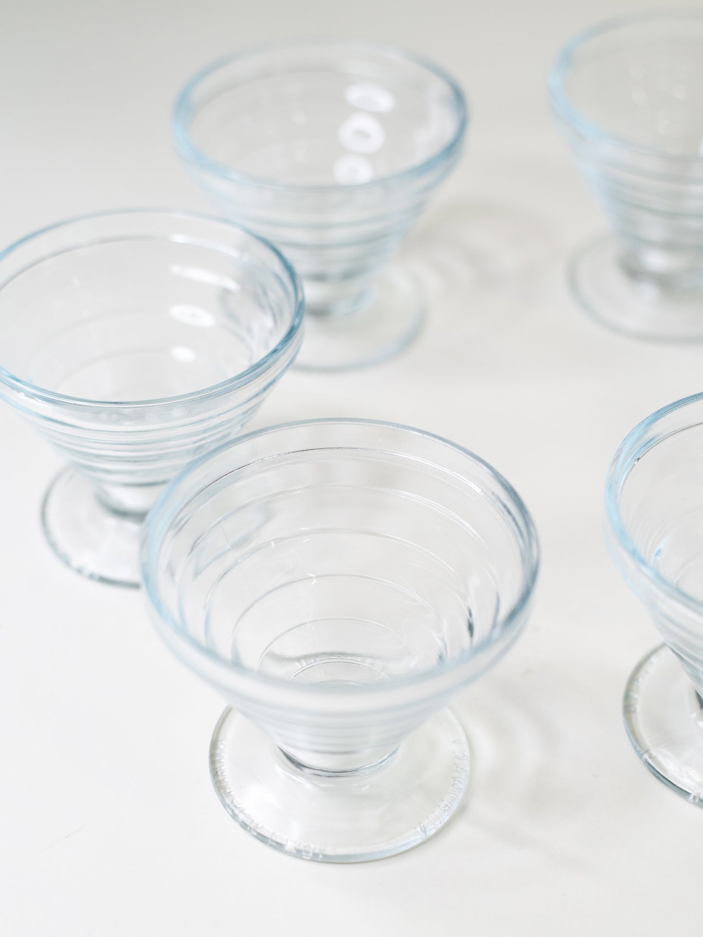 Aino Aalto Dessert Cups 2778 - Riihimäen Lasi, Finland 1980s - Set of Six