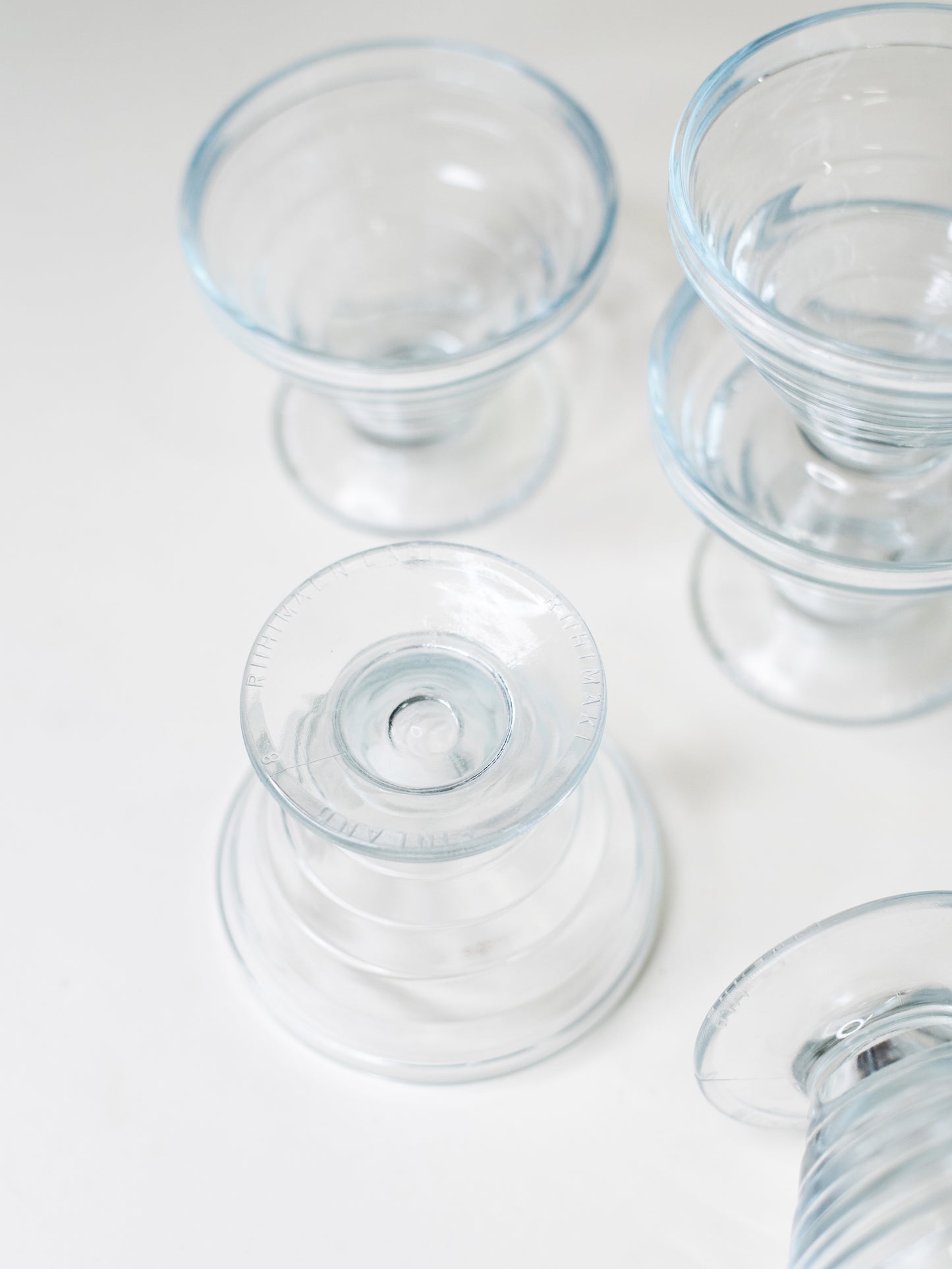 Aino Aalto Dessert Cups 2778 - Riihimäen Lasi, Finland 1980s - Set of Six