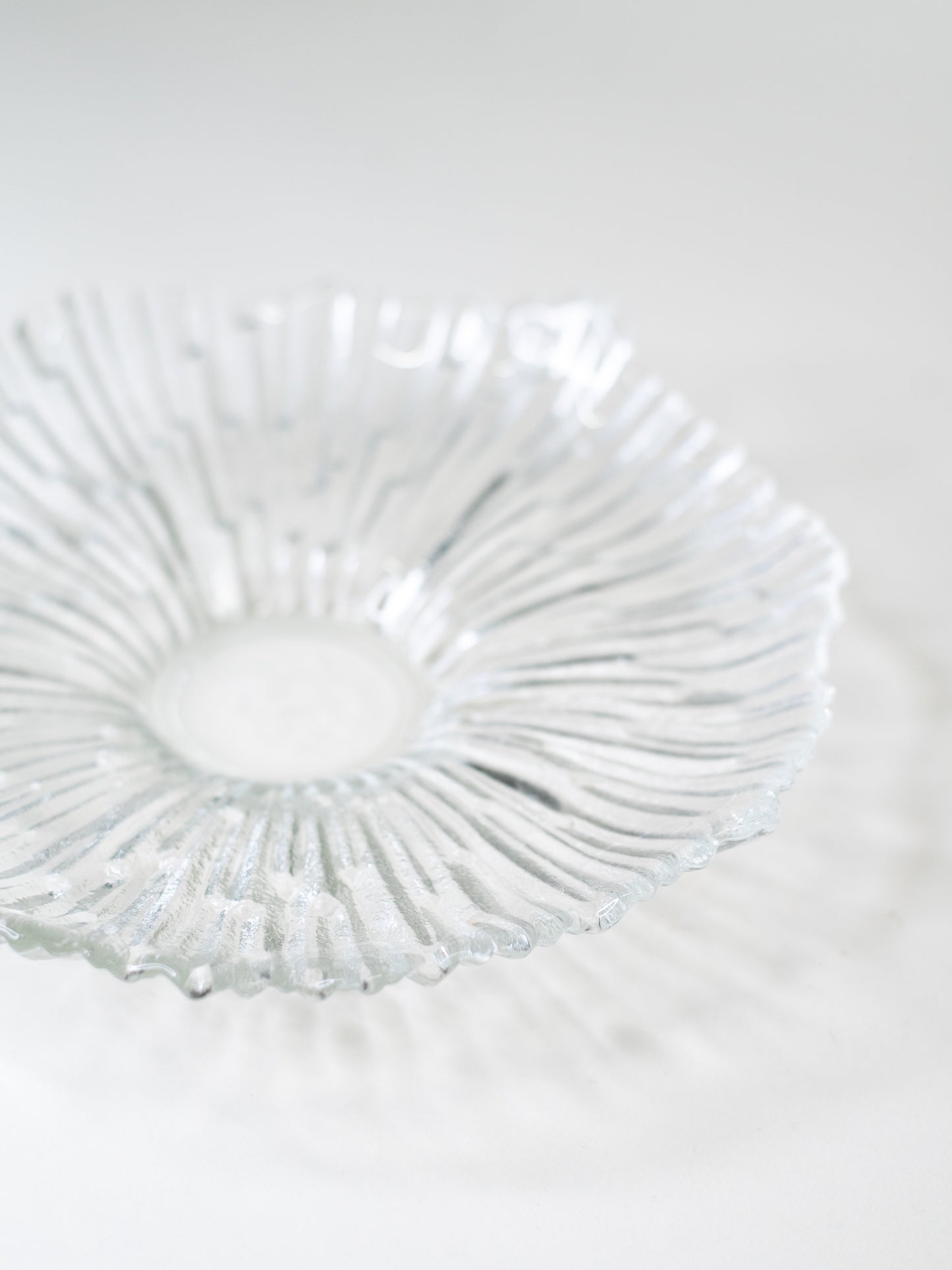 Vintage Nordic Modernist Glass Bowl by Humppila - Finland, Mid-Century