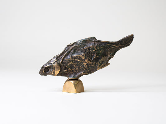 Cast Bronze Fish Sculpture - Finland, 1960s