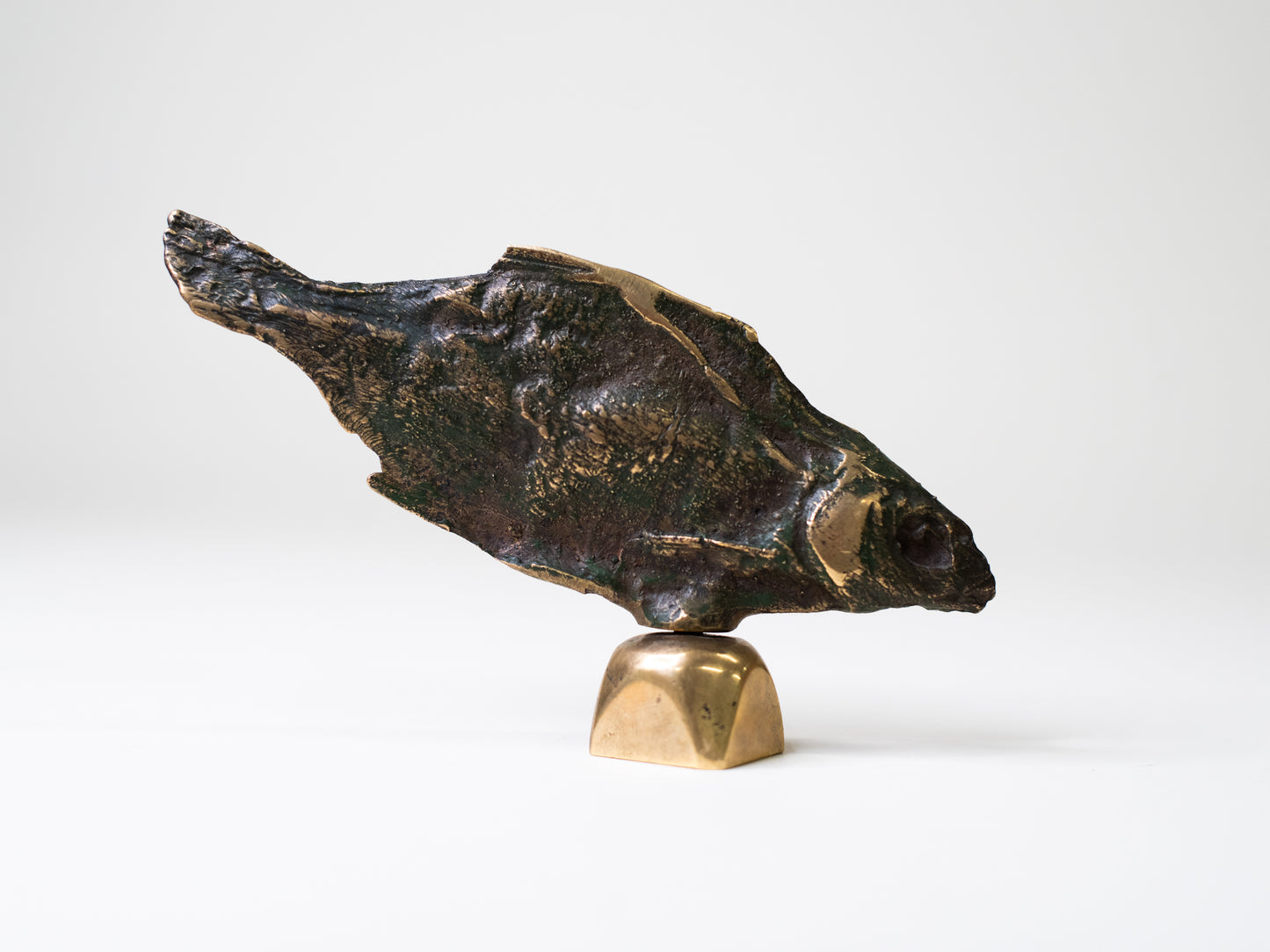 Cast Bronze Fish Sculpture - Finland, 1960s