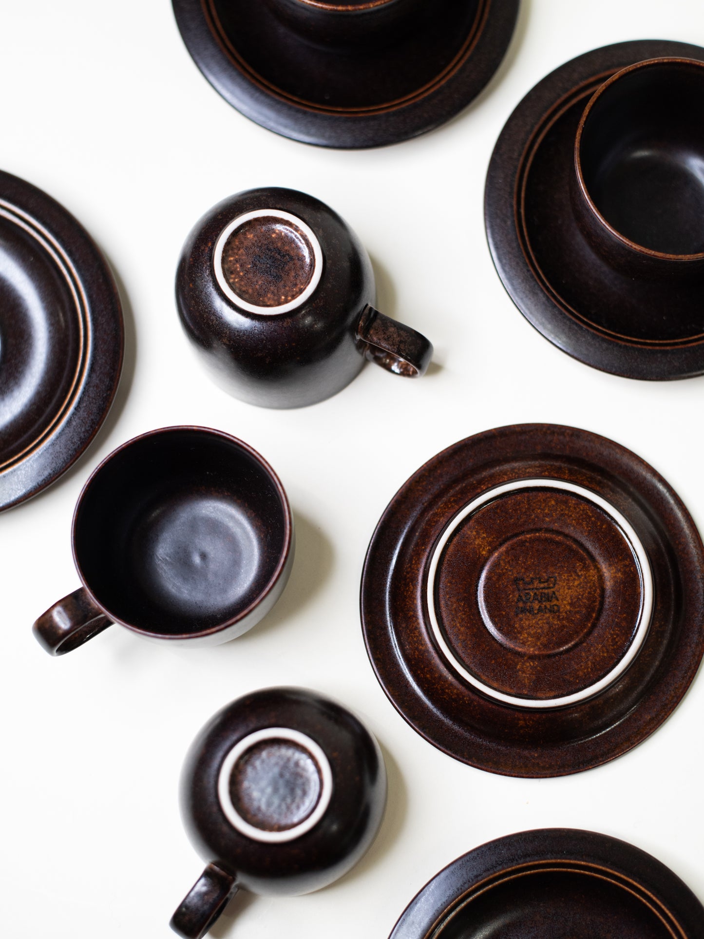 Vintage Arabia Coffee Set by Inkeri Leivo - Finland 1980s – Set of 6