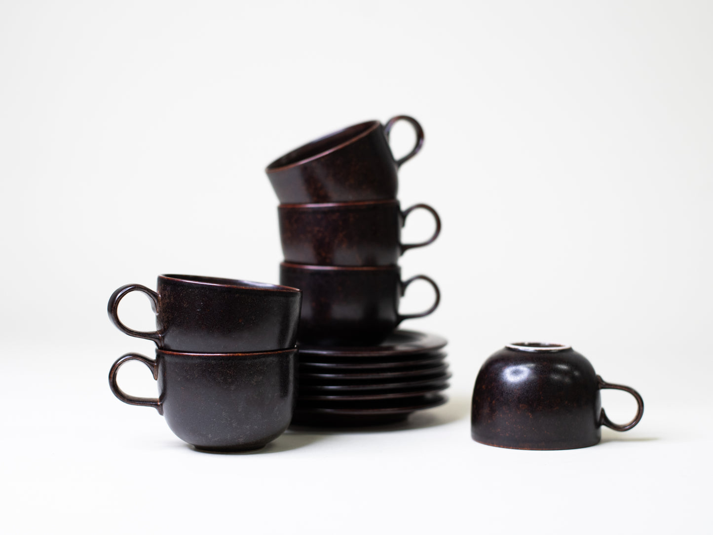 Vintage Arabia Coffee Set by Inkeri Leivo - Finland 1980s – Set of 6