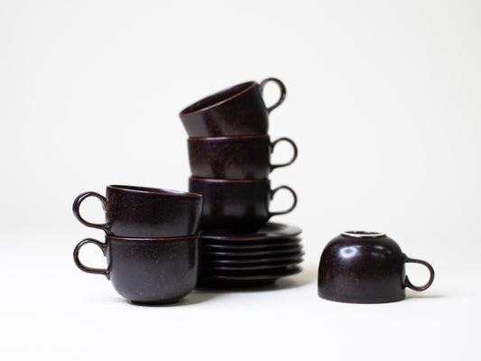 Vintage Arabia Coffee Set by Inkeri Leivo - Finland 1980s – Set of 6