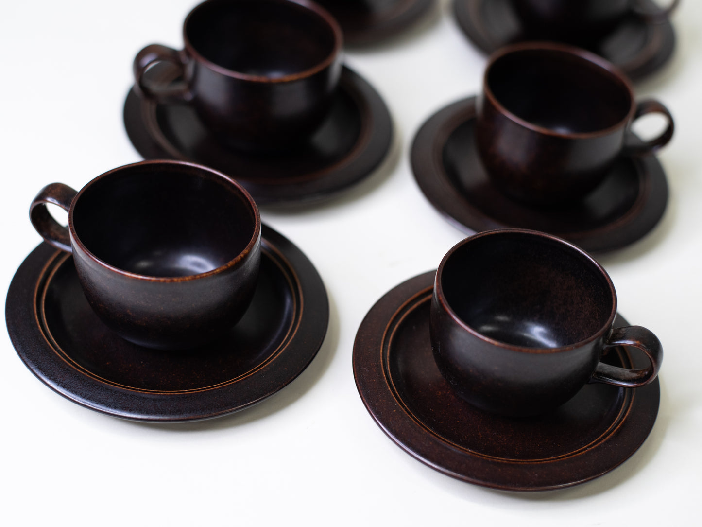 Vintage Arabia Coffee Set by Inkeri Leivo - Finland 1980s – Set of 6