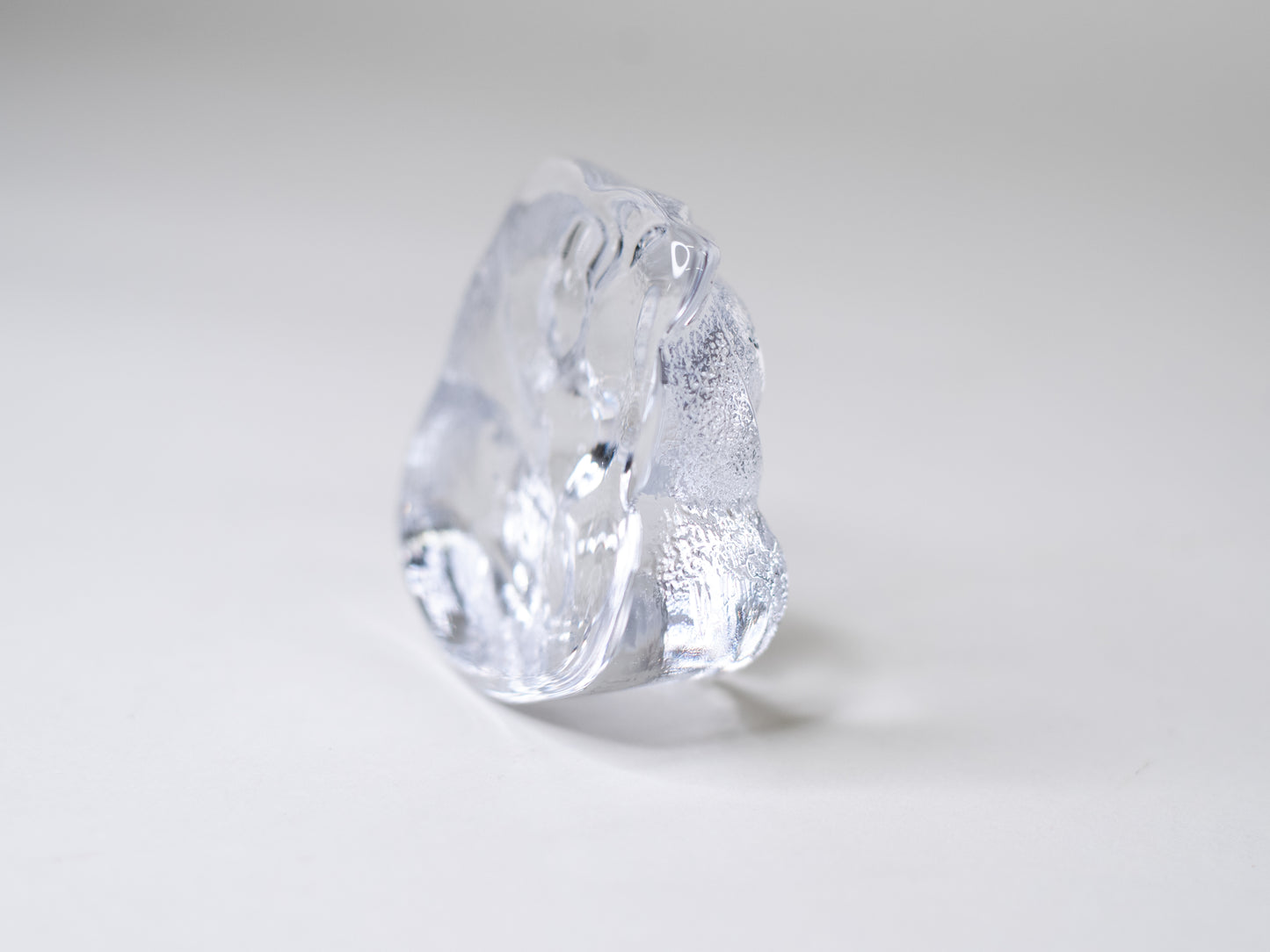 Vintage Glass Owl by Lars Hellsten for Skruf Glasbruk - Sweden, 1960s