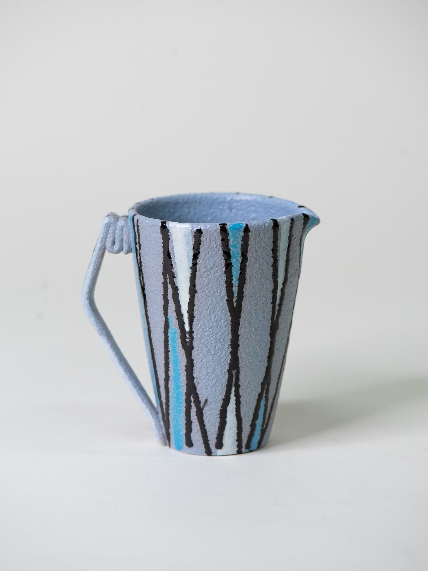 Fratelli Fanciullacci Hand-Decorated Ceramic Jug - Italy, 1950s