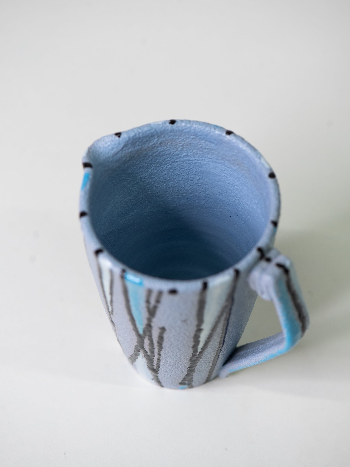 Fratelli Fanciullacci Hand-Decorated Ceramic Jug - Italy, 1950s