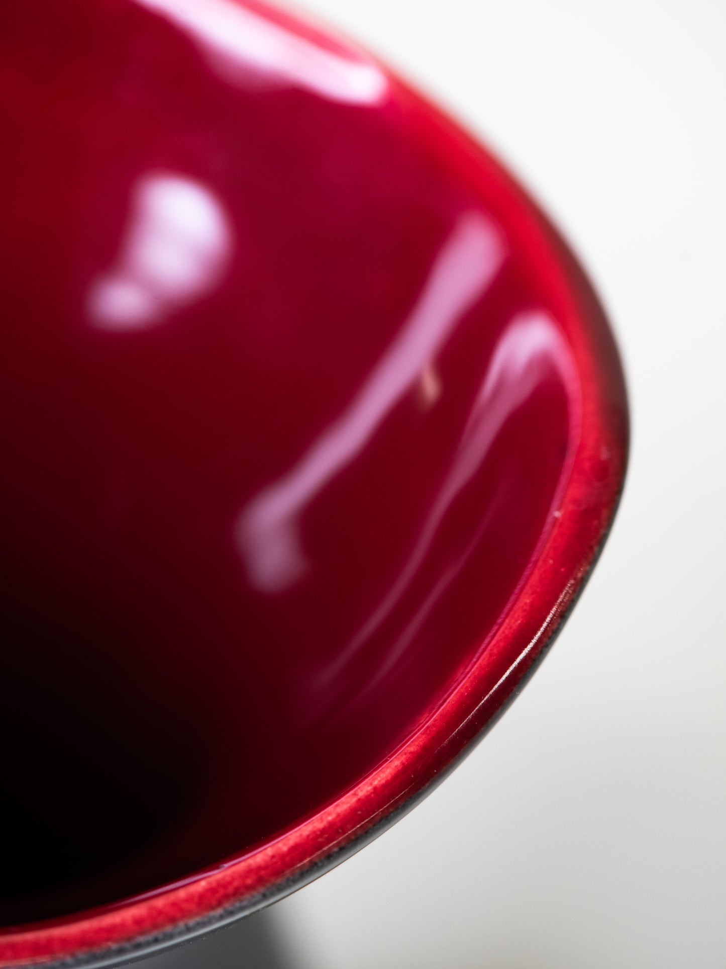 Annikki Hovisaari for Arabia – Black & Red Ceramic Vase - Finland 1960s