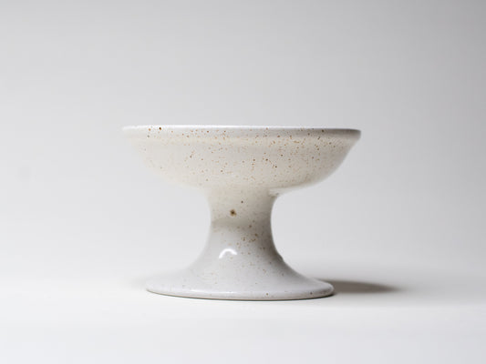 Vintage Ceramic Candle Holder with White Glaze - Pentik, Finland 1970s