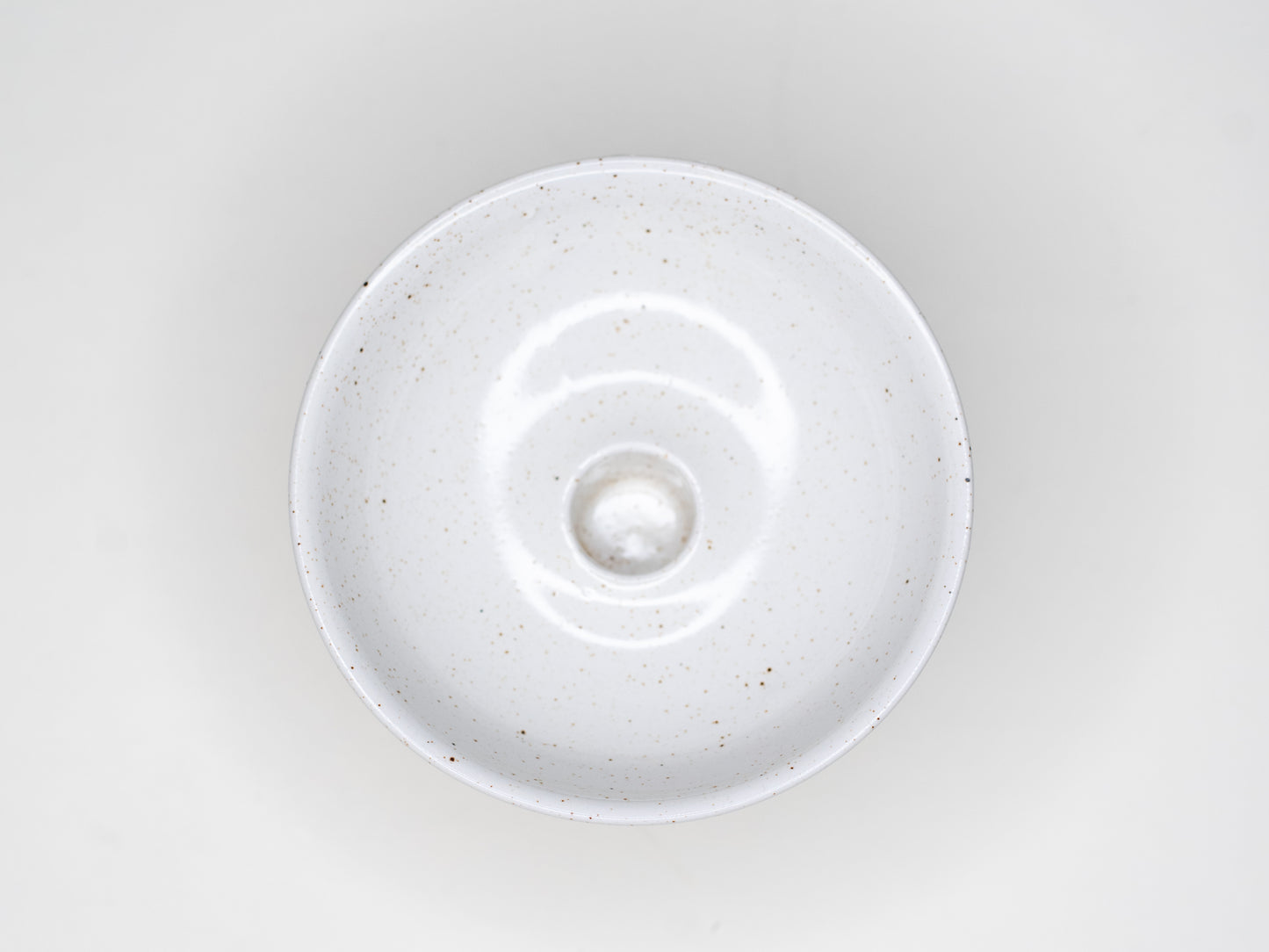 Vintage Ceramic Candle Holder with White Glaze - Pentik, Finland 1970s
