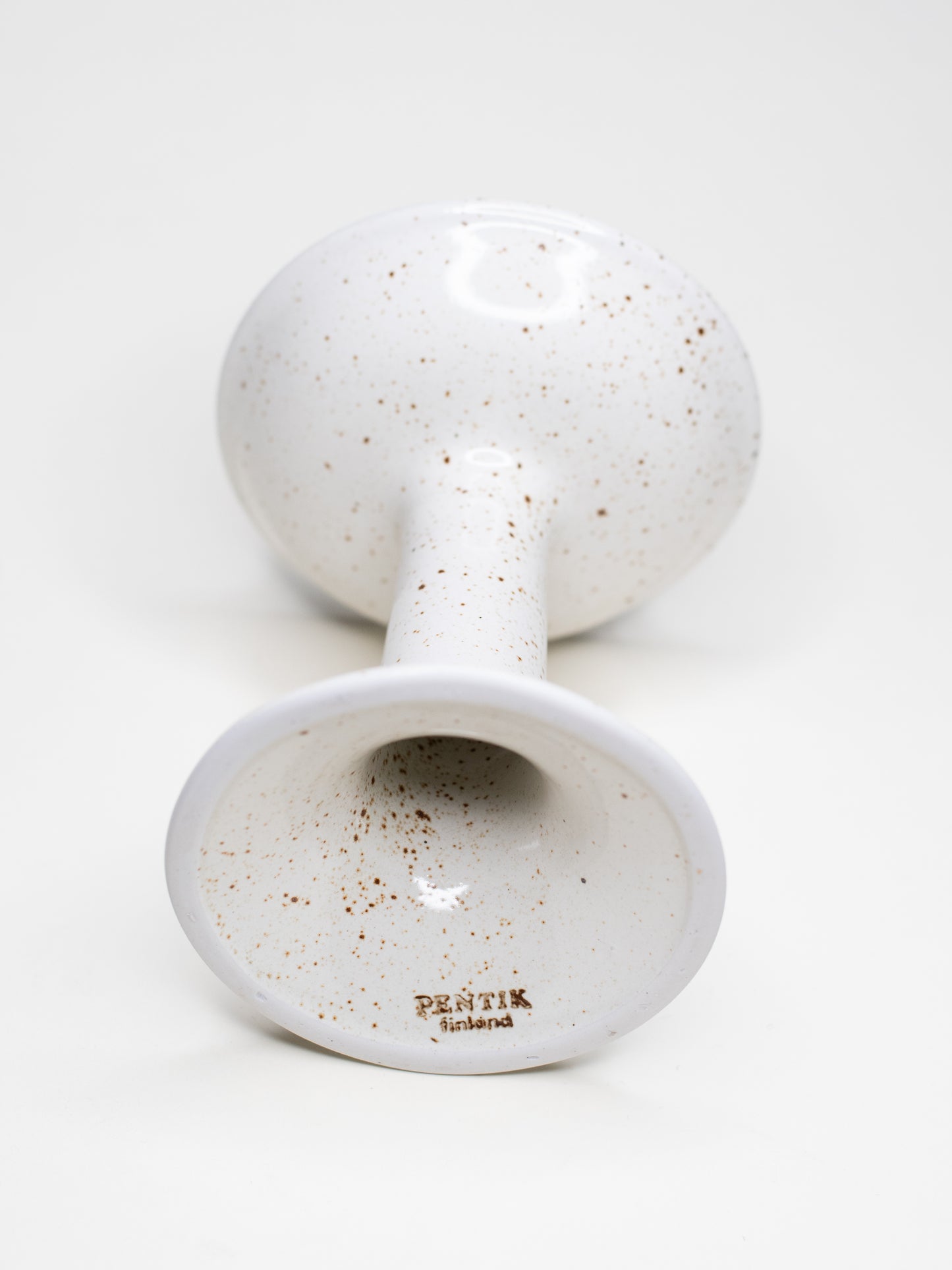 Tall Vintage Ceramic Candle Holder - Pentik, Finland 1970s