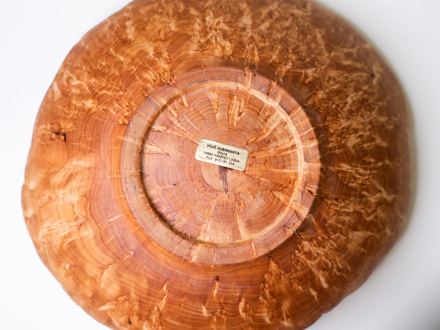 Handmade Finnish Curly Birch Bowl