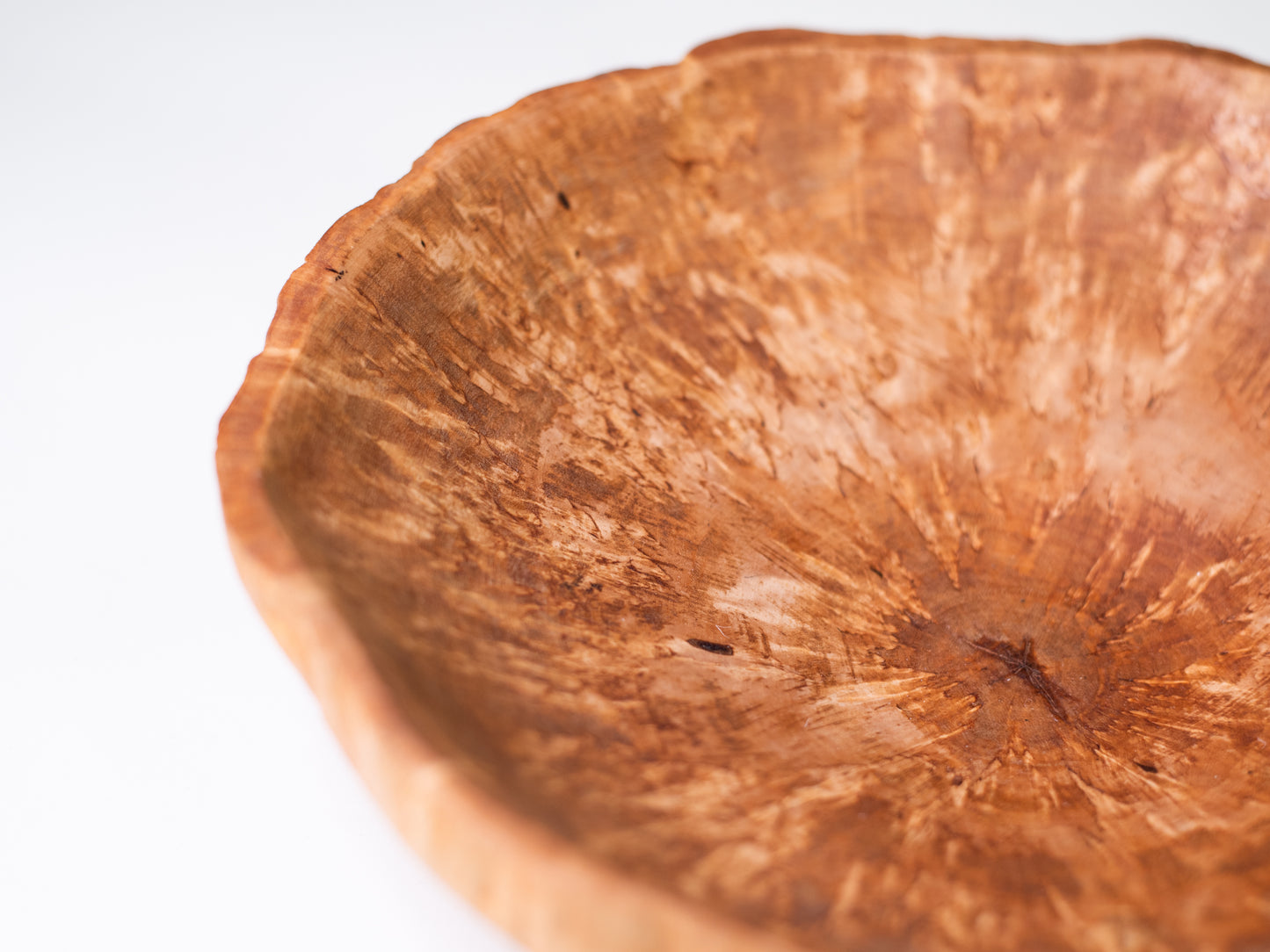 Handmade Finnish Curly Birch Bowl