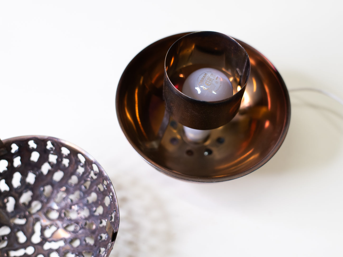 Unique Brutalist Copper Lamp by Aimo Tukiainen - Finland, 1960s