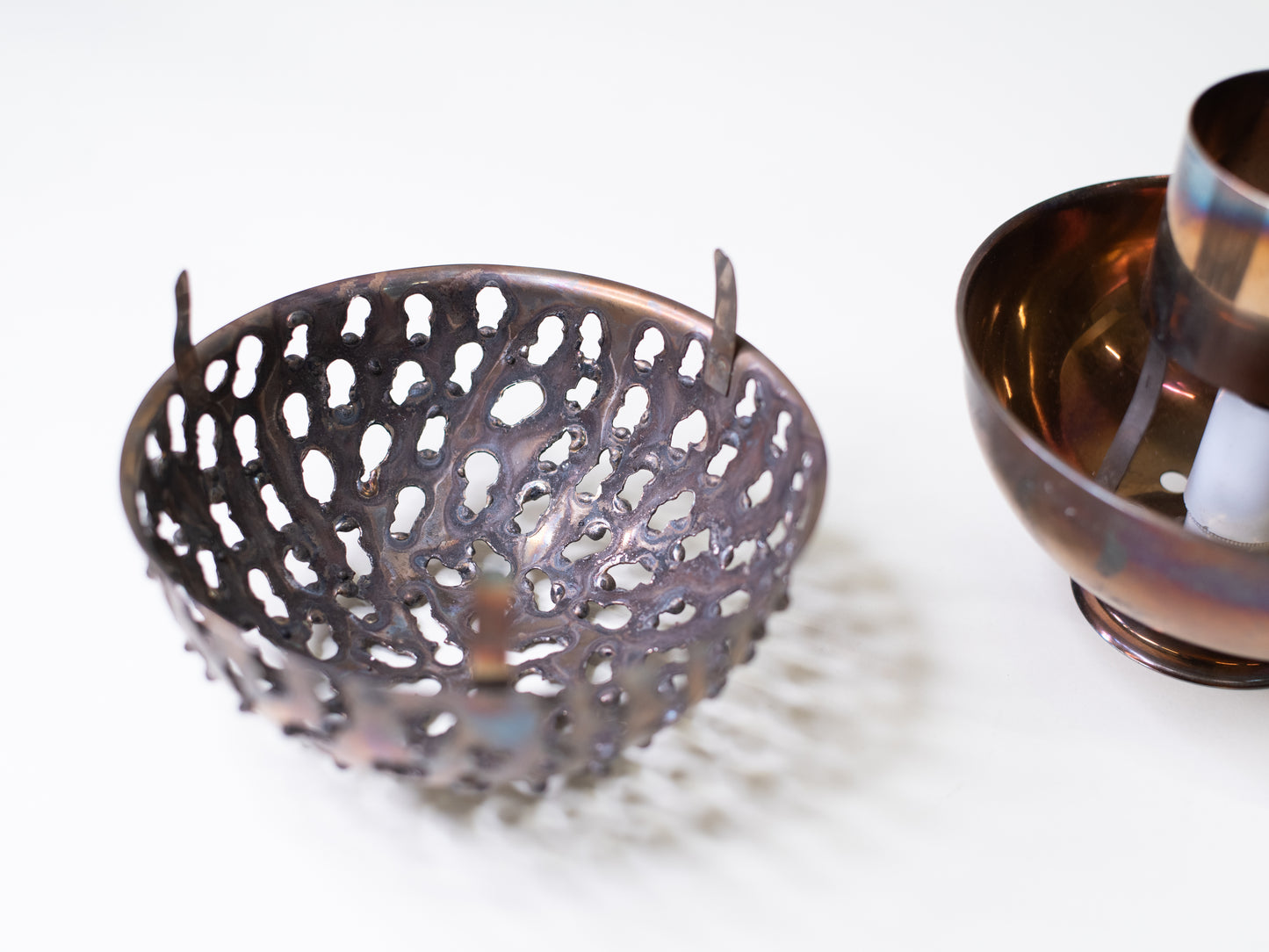 Unique Brutalist Copper Lamp by Aimo Tukiainen - Finland, 1960s