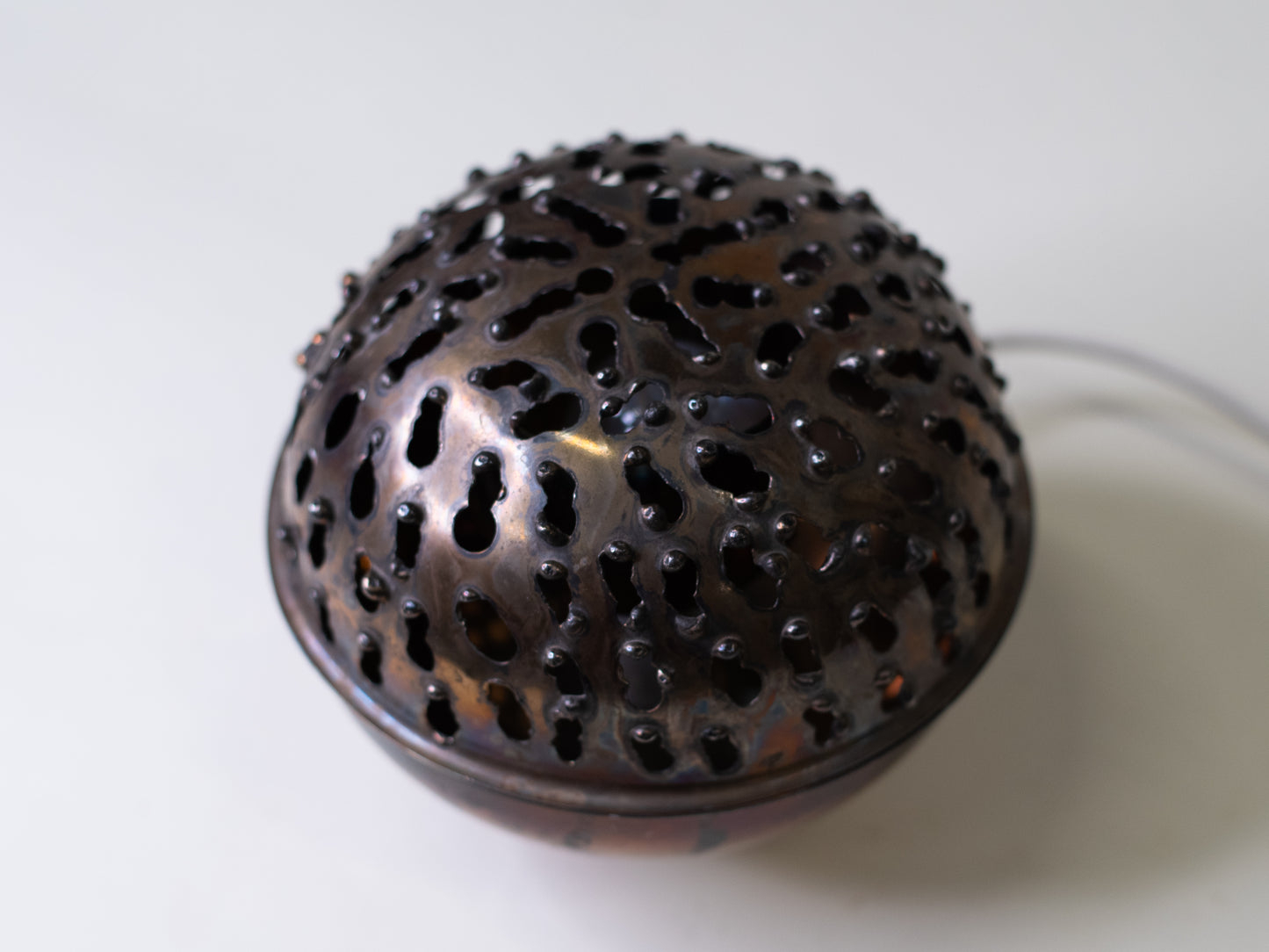 Unique Brutalist Copper Lamp by Aimo Tukiainen - Finland, 1960s