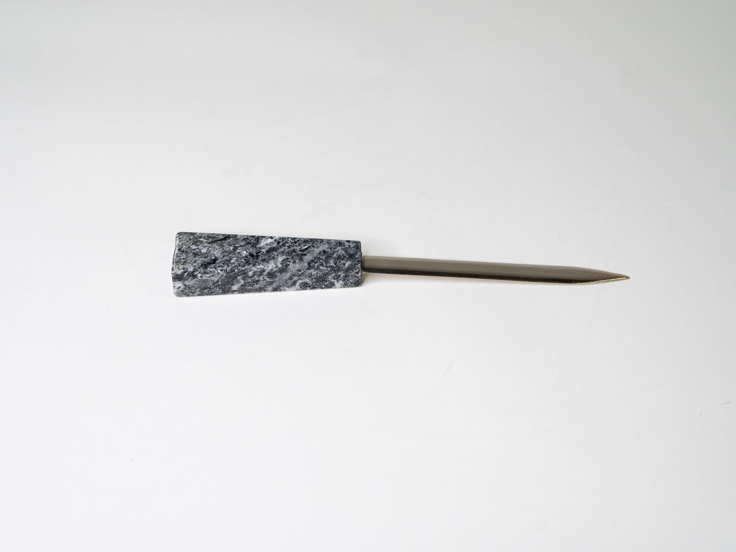 Modernist Letter Opener with Granite Handle - Scandinavia, Mid-Century