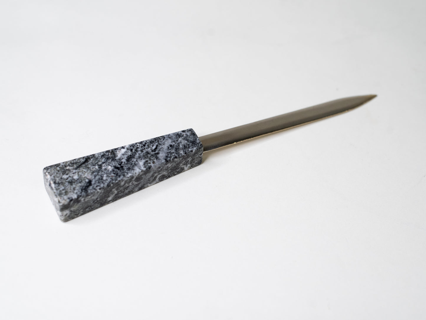 Modernist Letter Opener with Granite Handle - Scandinavia, Mid-Century