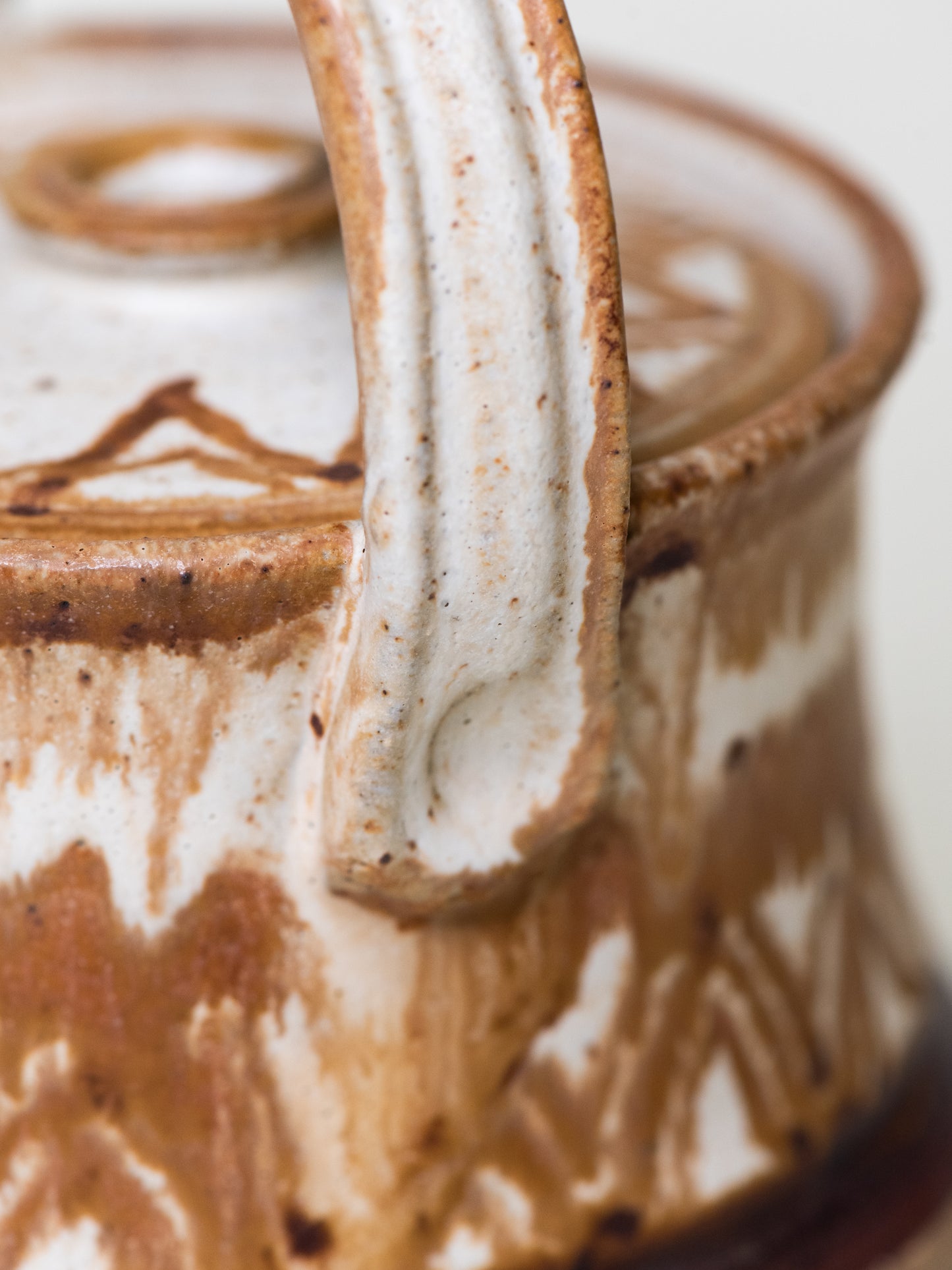 Stoneware Lidded Jar with Handle by Marie Beckman - Sweden, 1970s