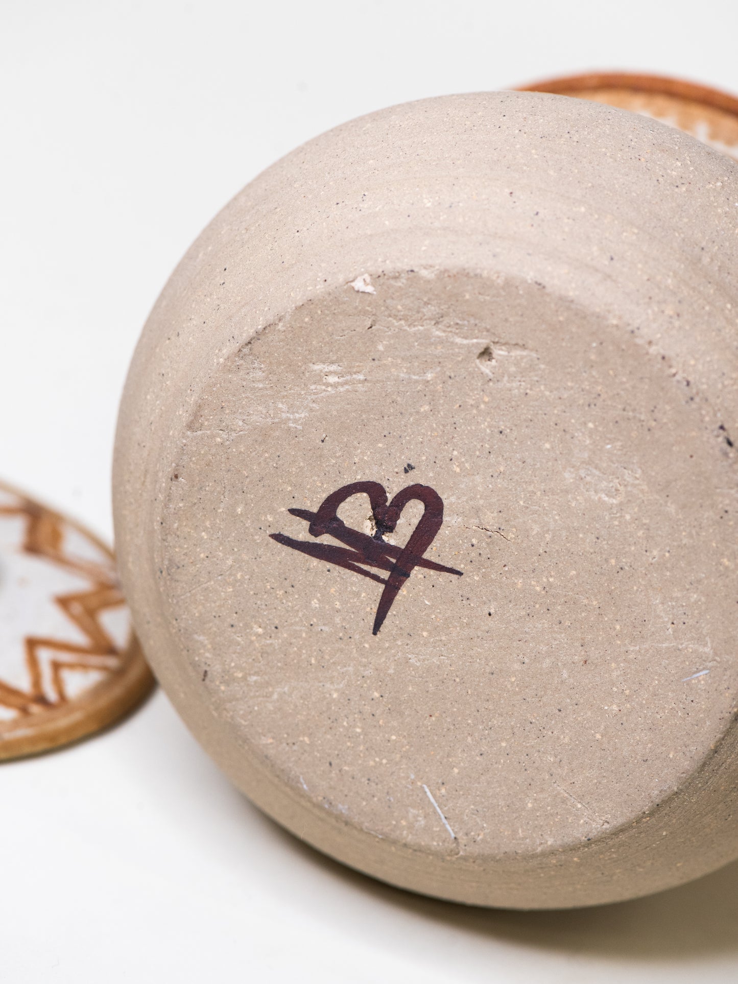 Stoneware Lidded Jar with Handle by Marie Beckman - Sweden, 1970s