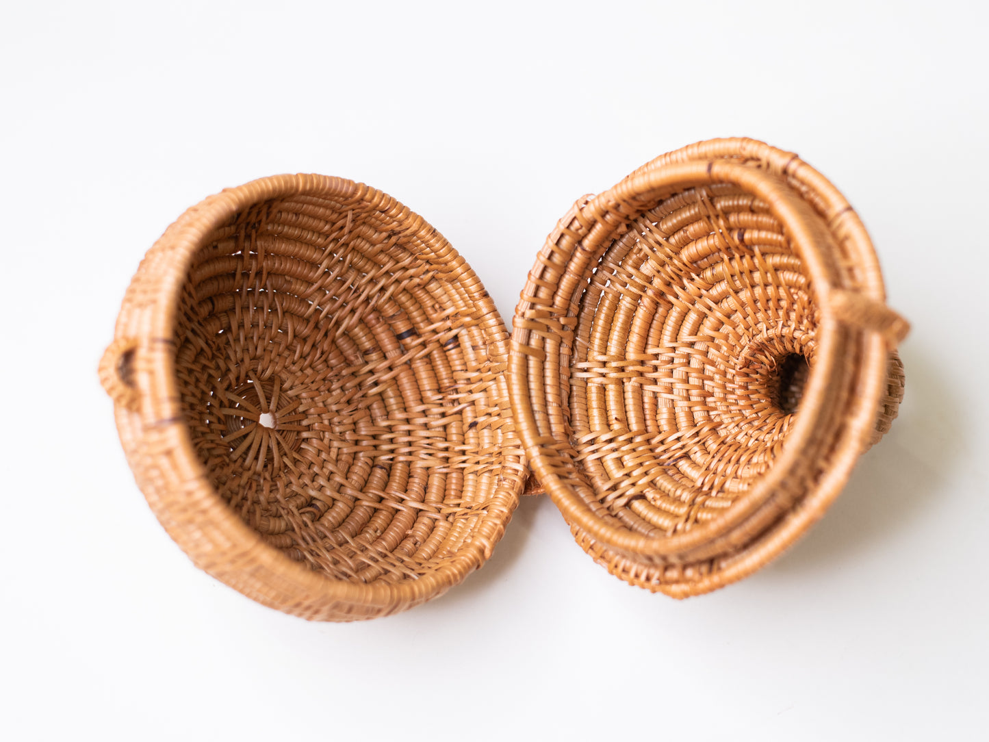 Vintage Tenganan Lidded Basket - Bali, 1990s