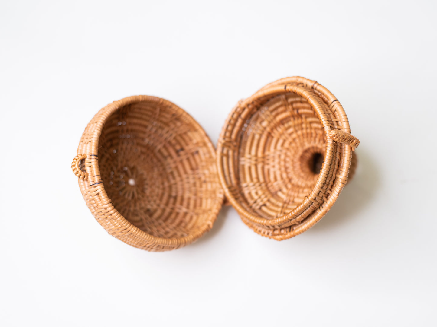 Vintage Tenganan Lidded Basket - Bali, 1990s