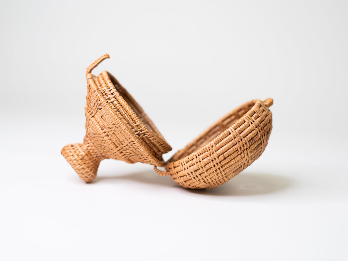 Vintage Tenganan Lidded Basket - Bali, 1990s