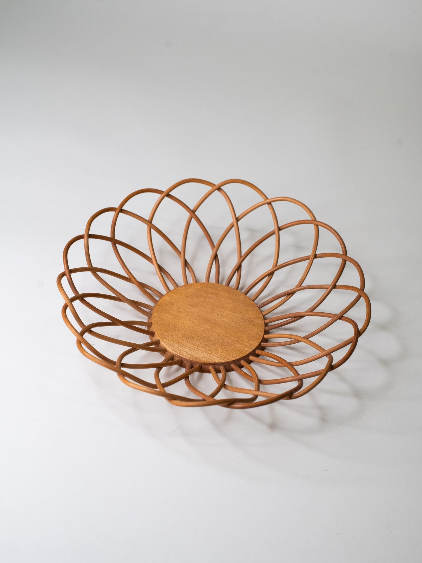 Vintage Bentwood Basket - Scandinavia, 1970s