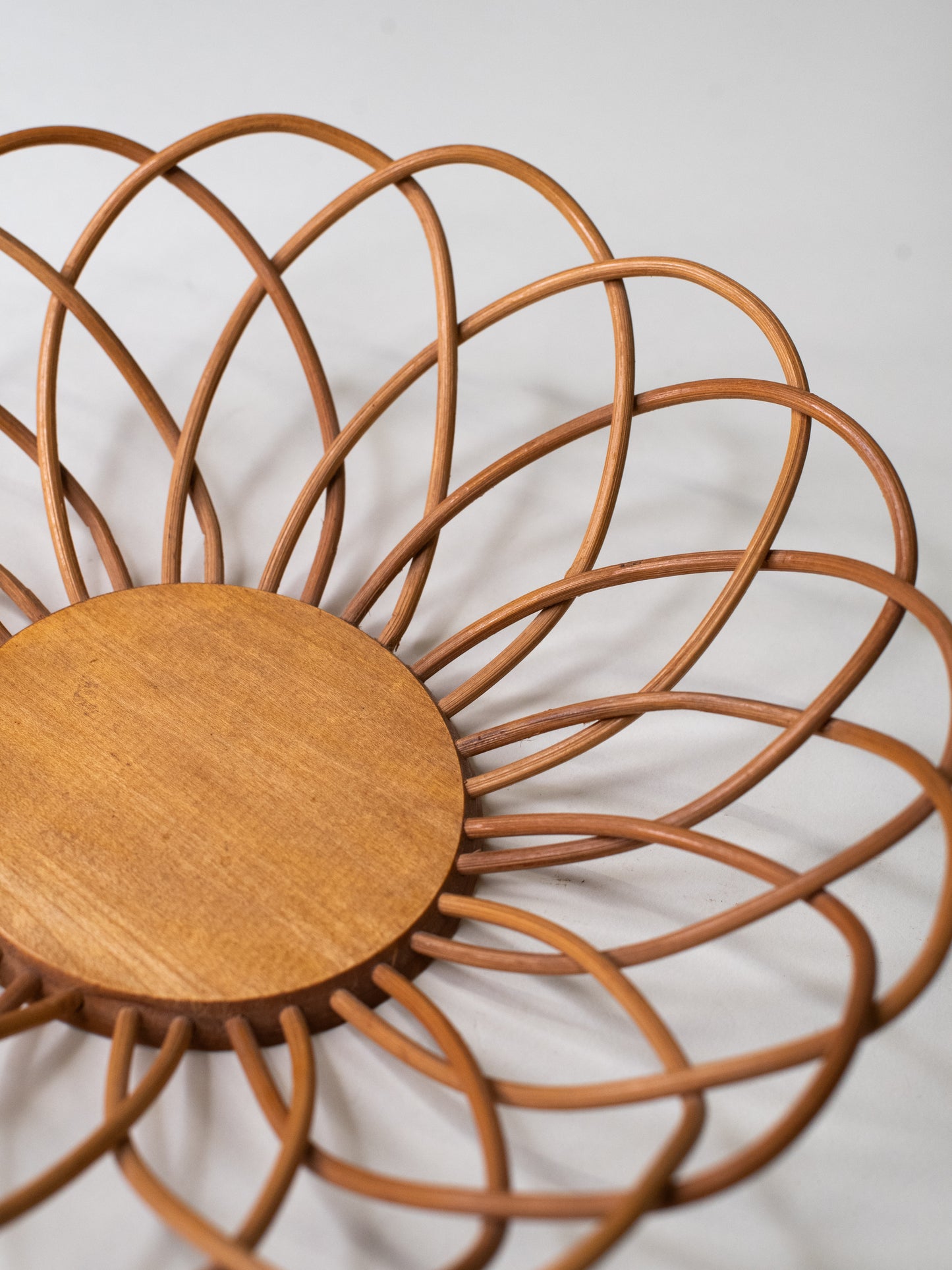 Vintage Bentwood Basket - Scandinavia, 1970s