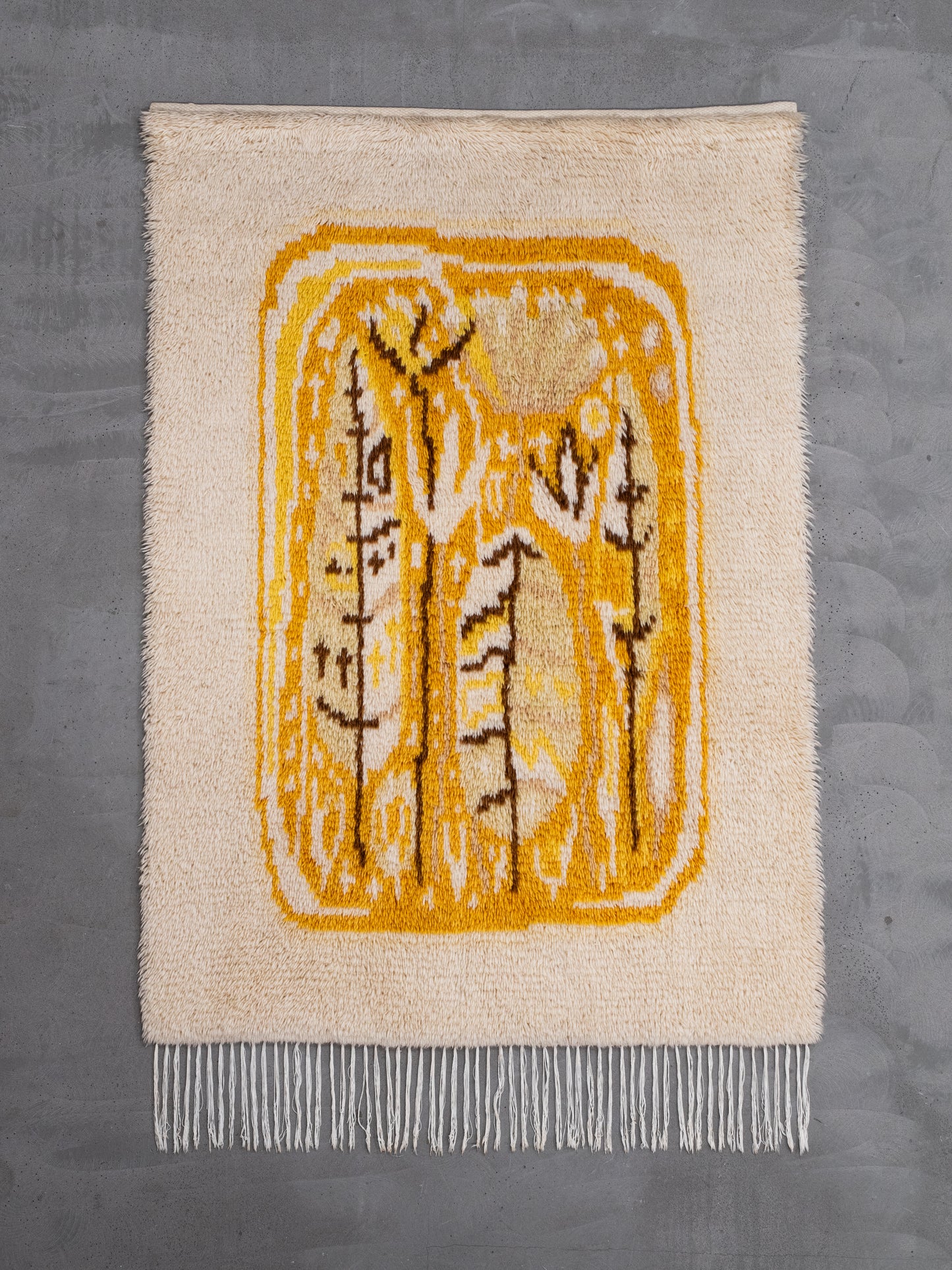 Vintage Rya Wall Rug - 'Satumetsä' by Aappo Härkönen - Finland, 1960s