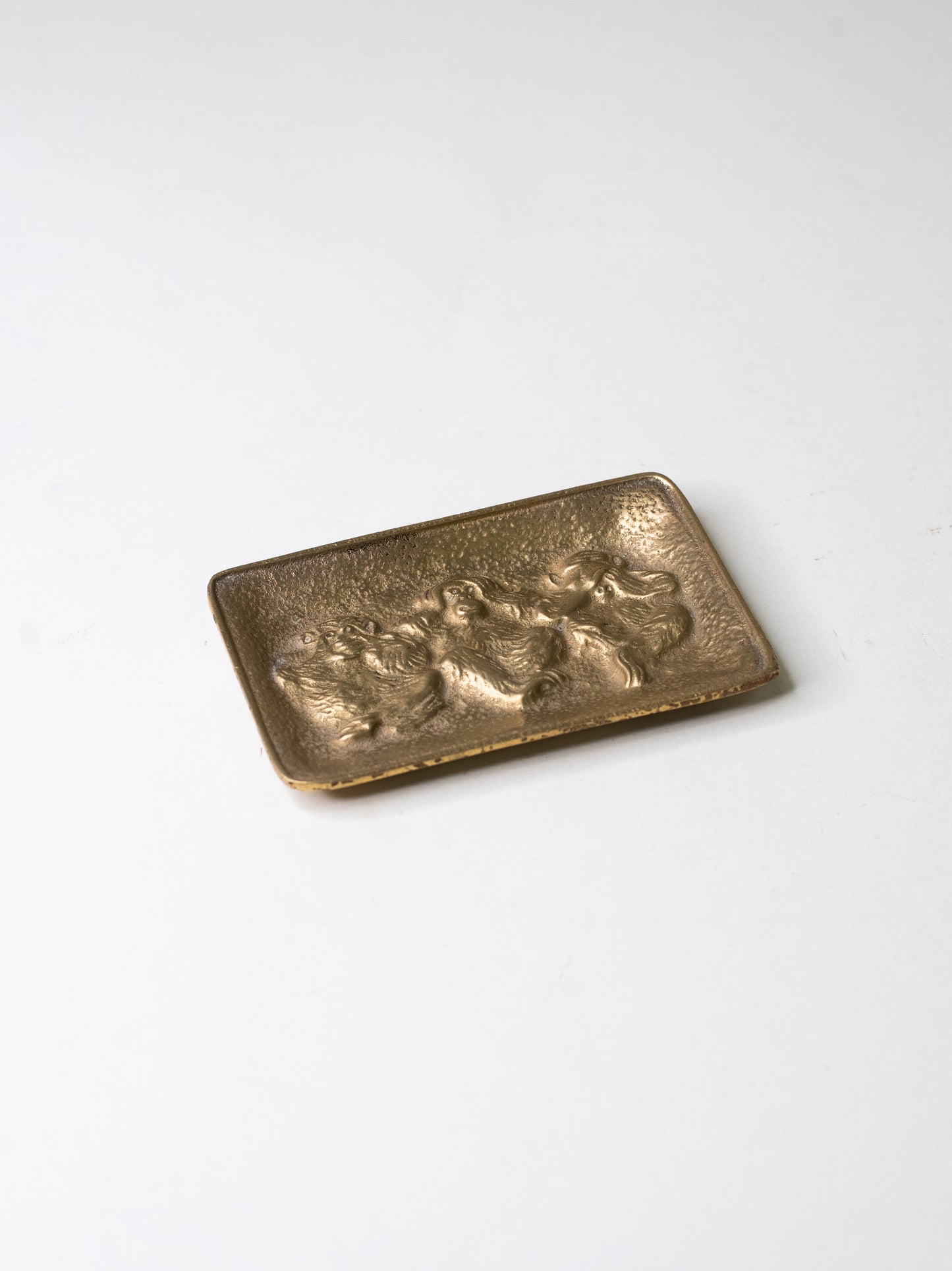Vintage Brass 'Three Wise Monkeys' Dish by Peerage - England, Mid-Century