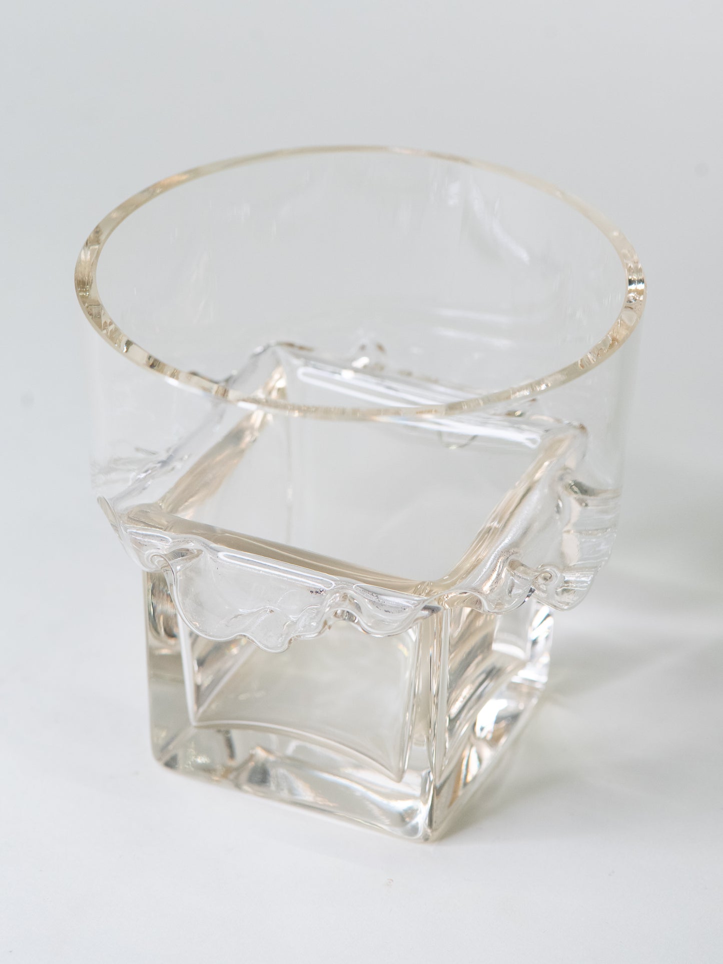 Vintage Nuutajärvi Glass Vase in Pale Yellow - Finland, 1960s