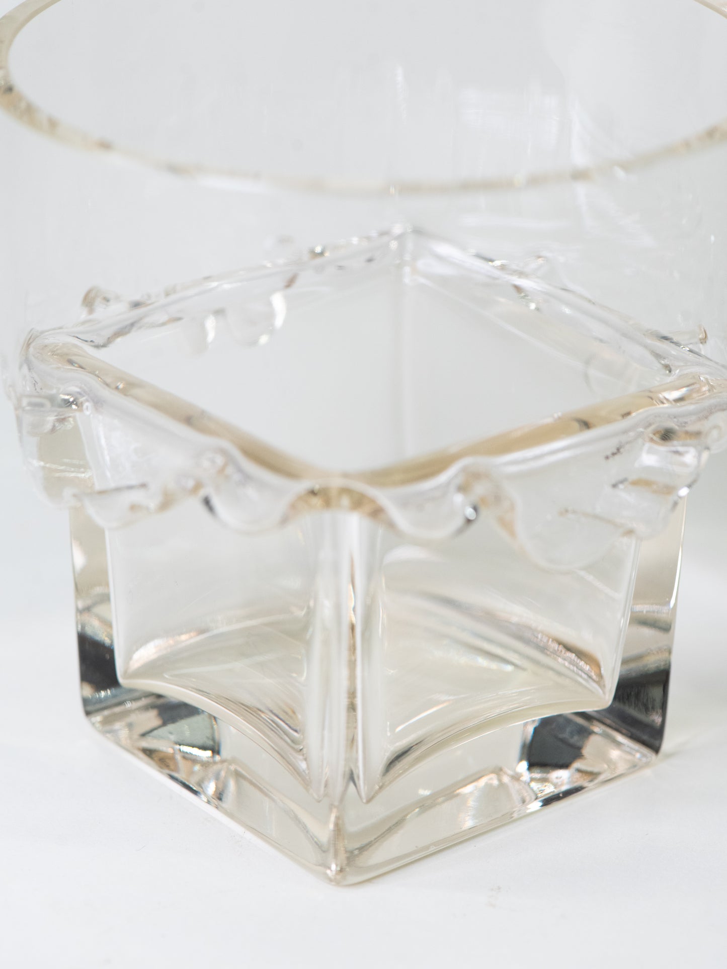 Vintage Nuutajärvi Glass Vase in Pale Yellow - Finland, 1960s