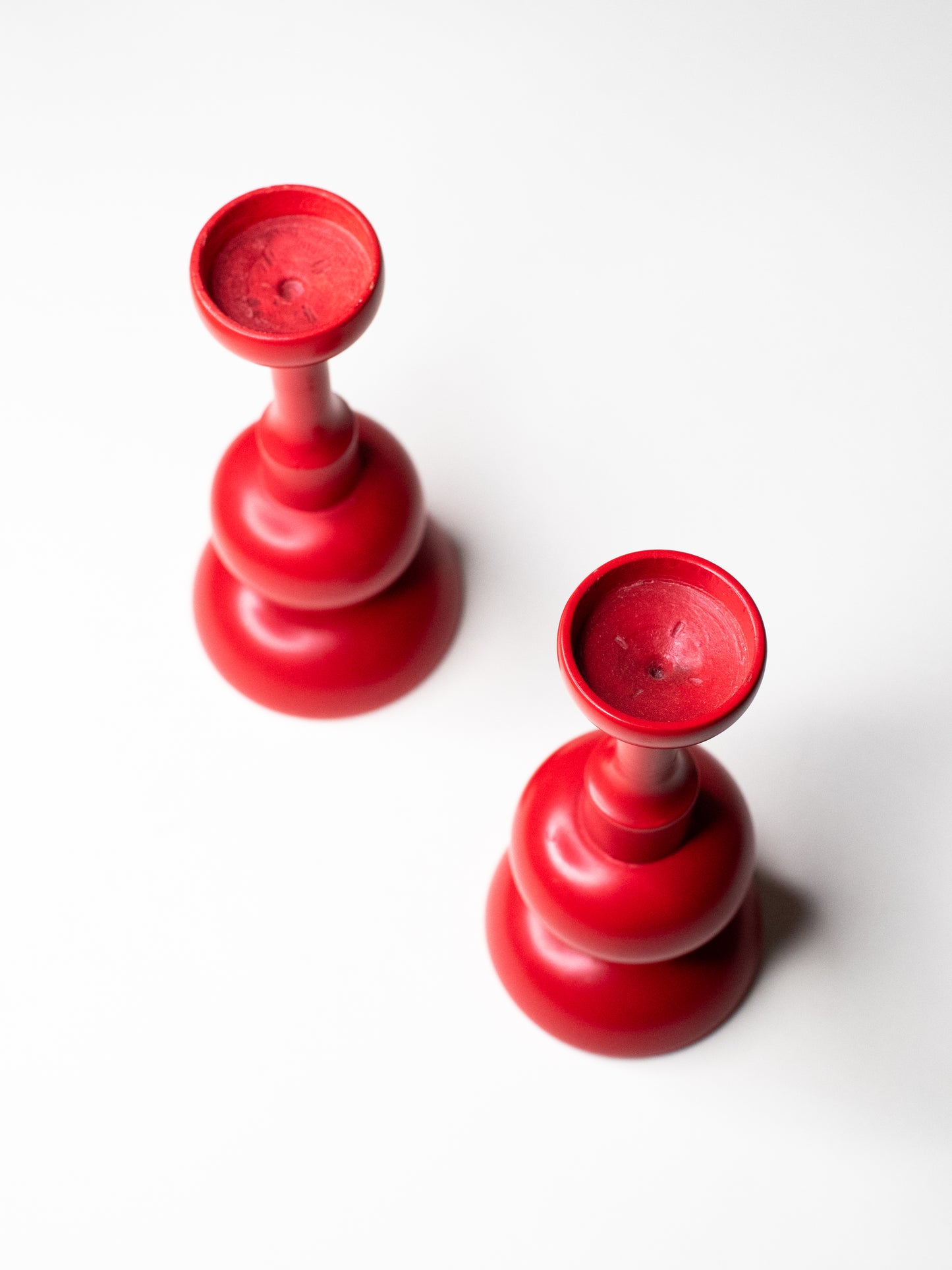 Pair of Vintage Candle Holders by Aarikka - Finland, 1970s