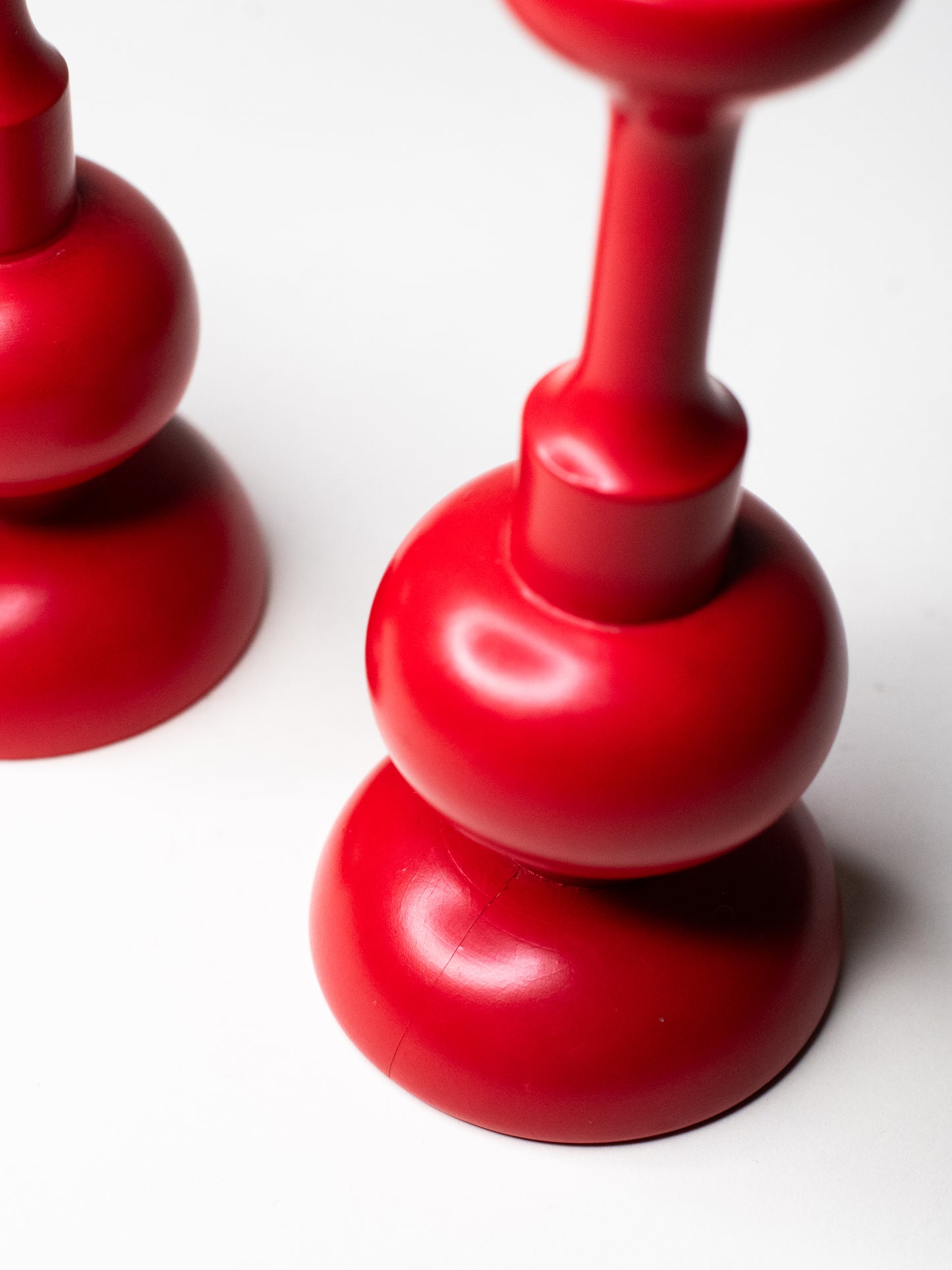 Pair of Vintage Candle Holders by Aarikka - Finland, 1970s