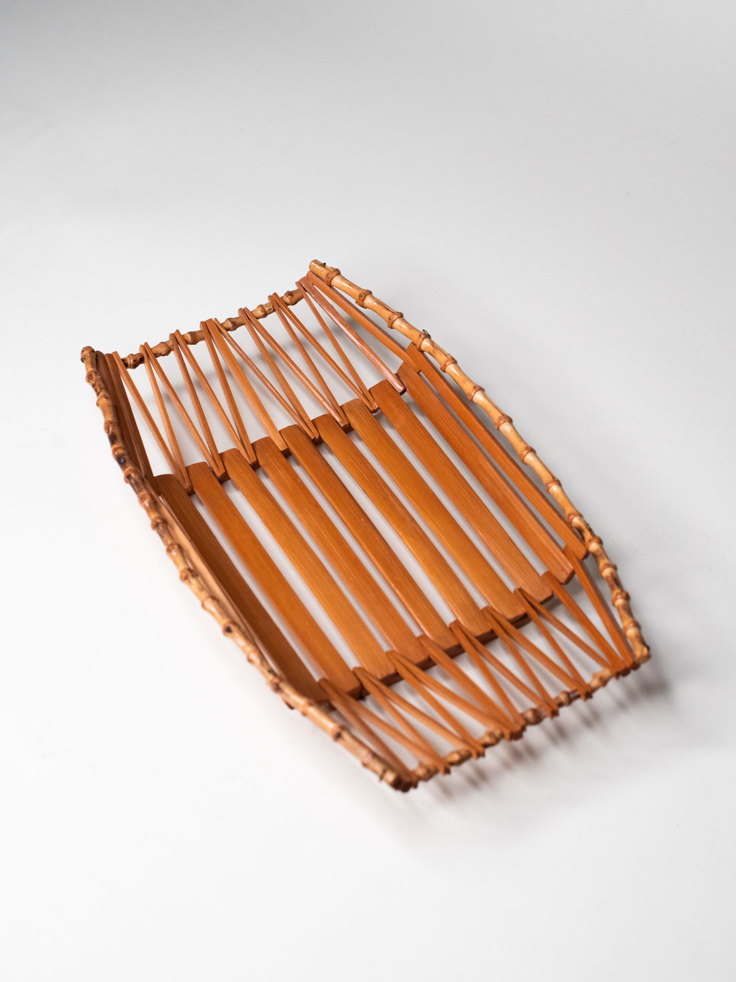 Vintage Mid-Century Bamboo Tray