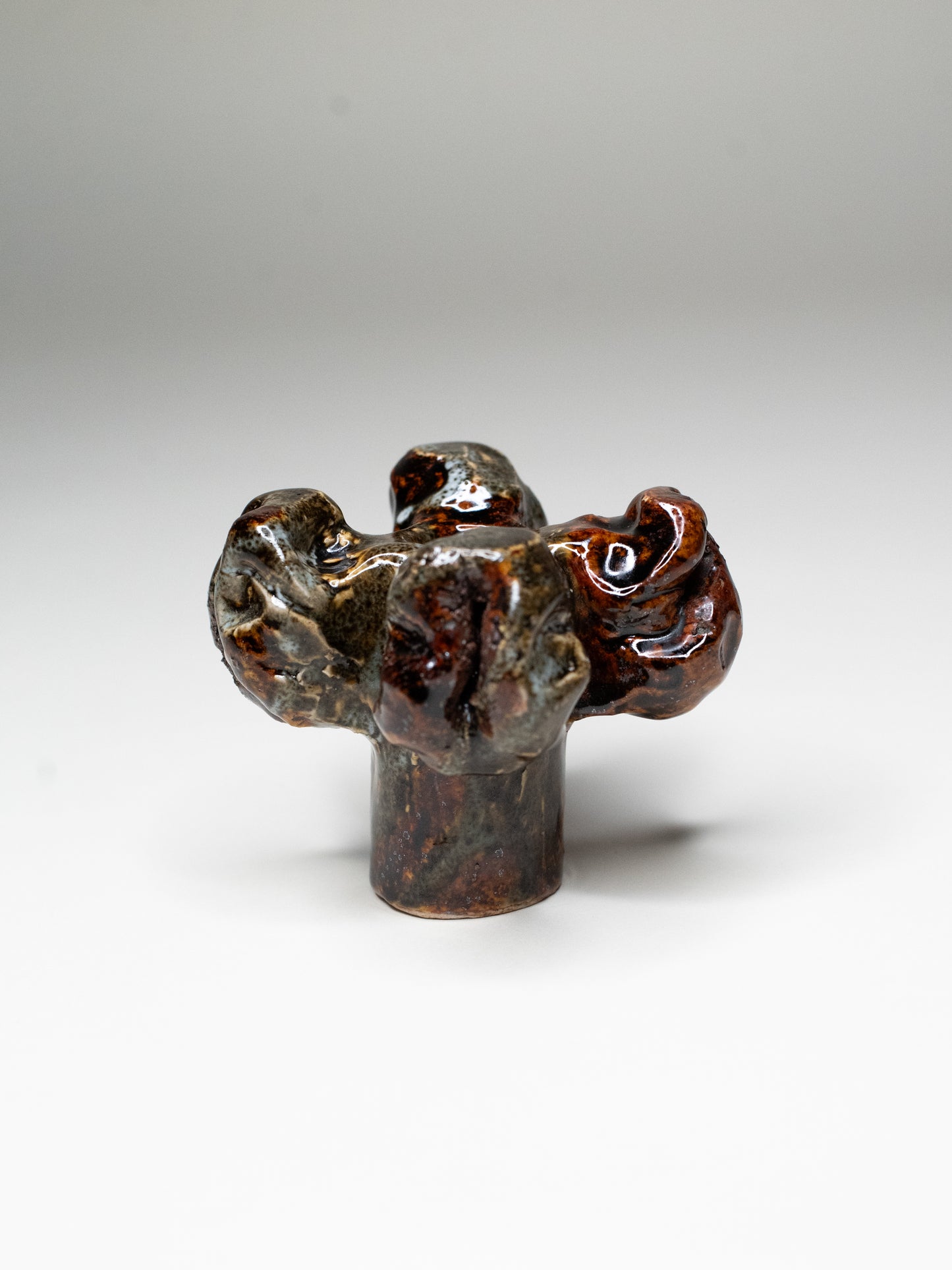 Pentik ‘Kaamoskivi’ Candle Holder in Mossy Green - Finland, 1970s