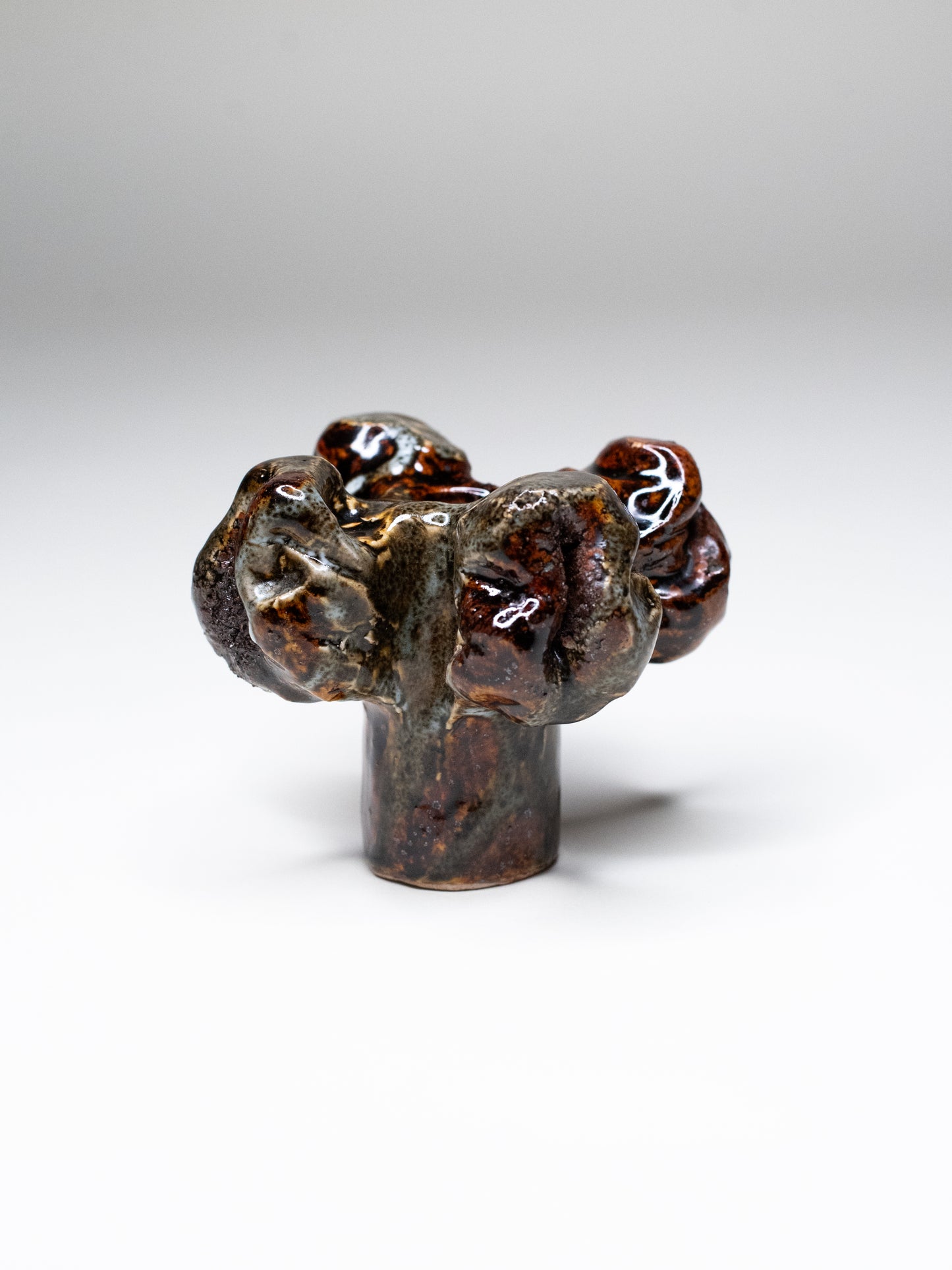 Pentik ‘Kaamoskivi’ Candle Holder in Mossy Green - Finland, 1970s
