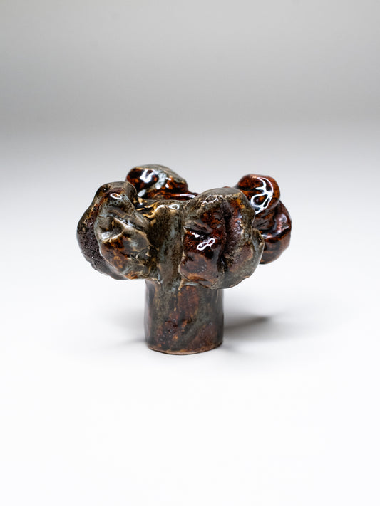 Pentik ‘Kaamoskivi’ Candle Holder in Mossy Green - Finland, 1970s
