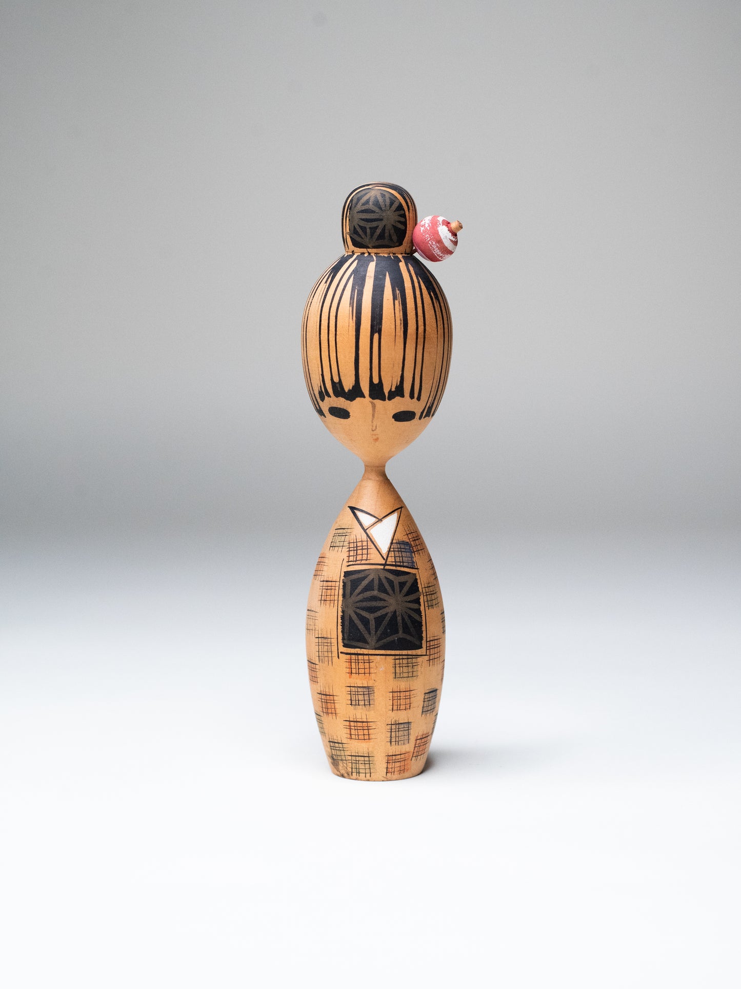 Signed Vintage Creative Kokeshi Doll - Japan, 1960s