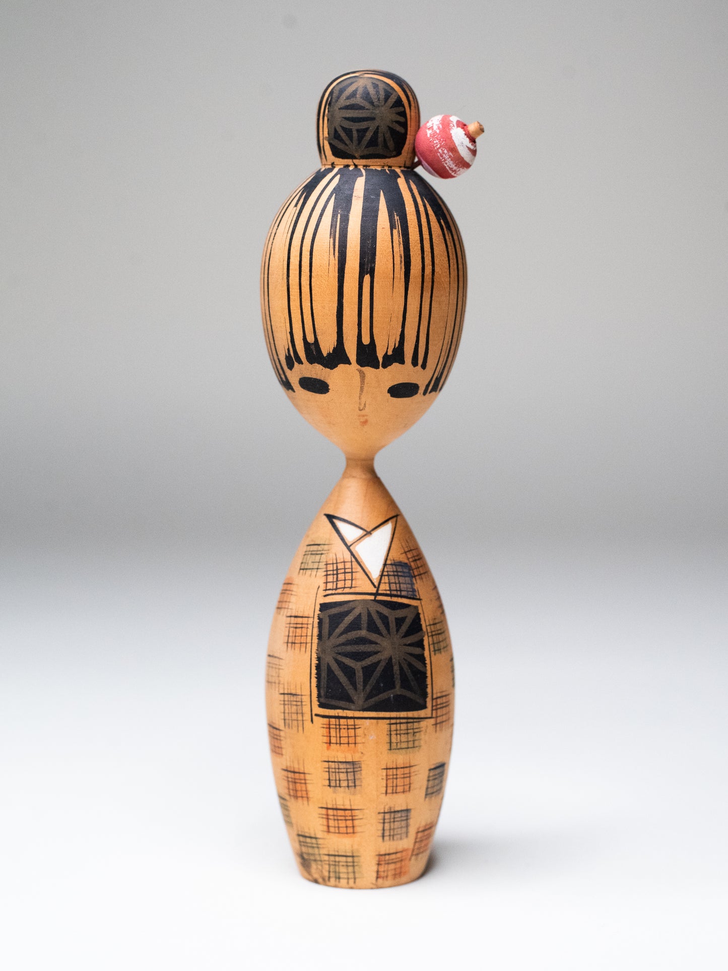 Signed Vintage Creative Kokeshi Doll - Japan, 1960s
