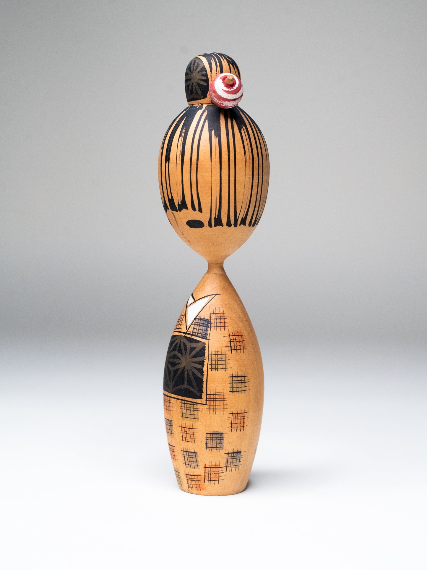 Signed Vintage Creative Kokeshi Doll - Japan, 1960s