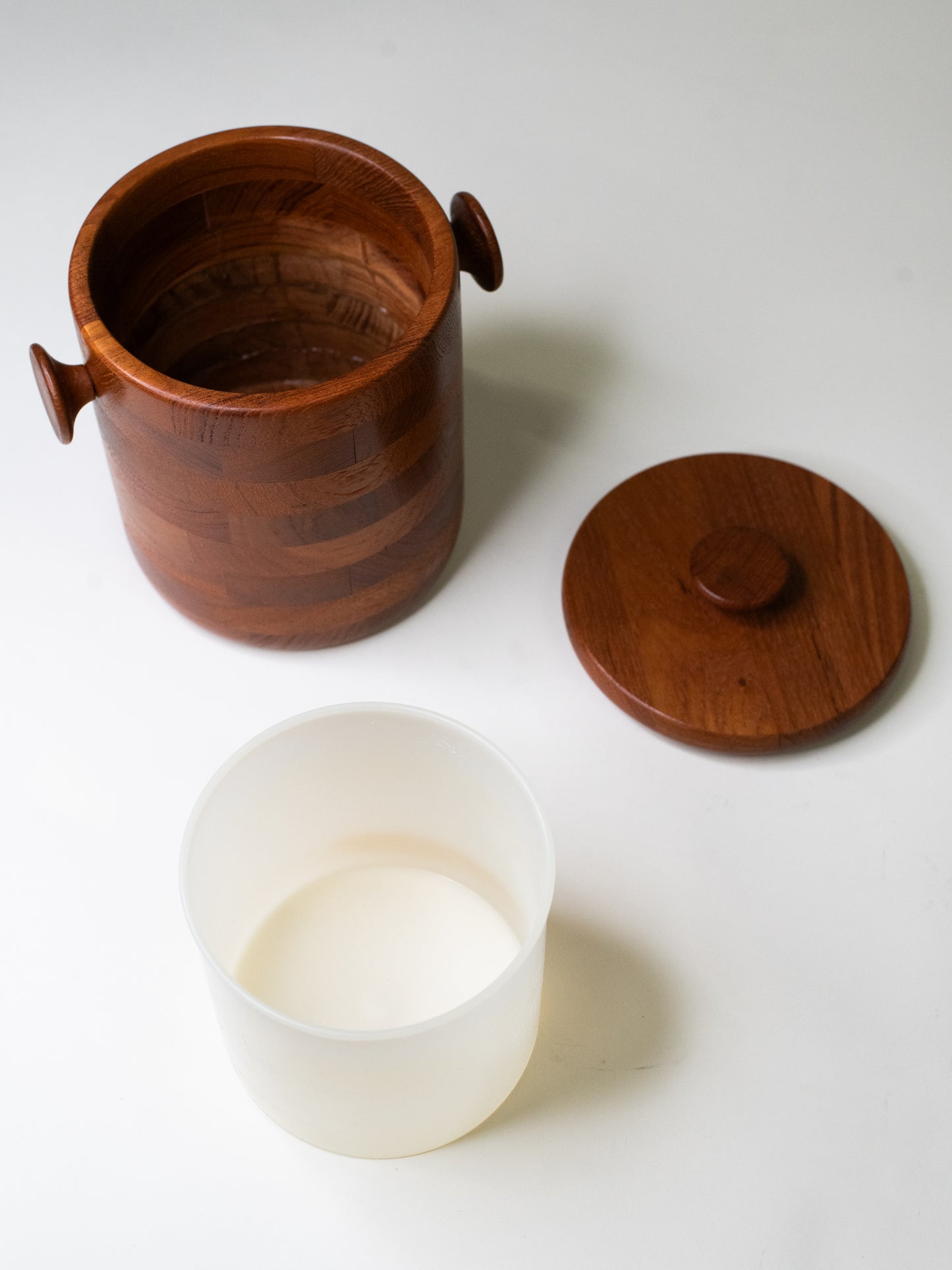 Mid-Century Teak Ice Bucket by Wiggers – Denmark, 1960s